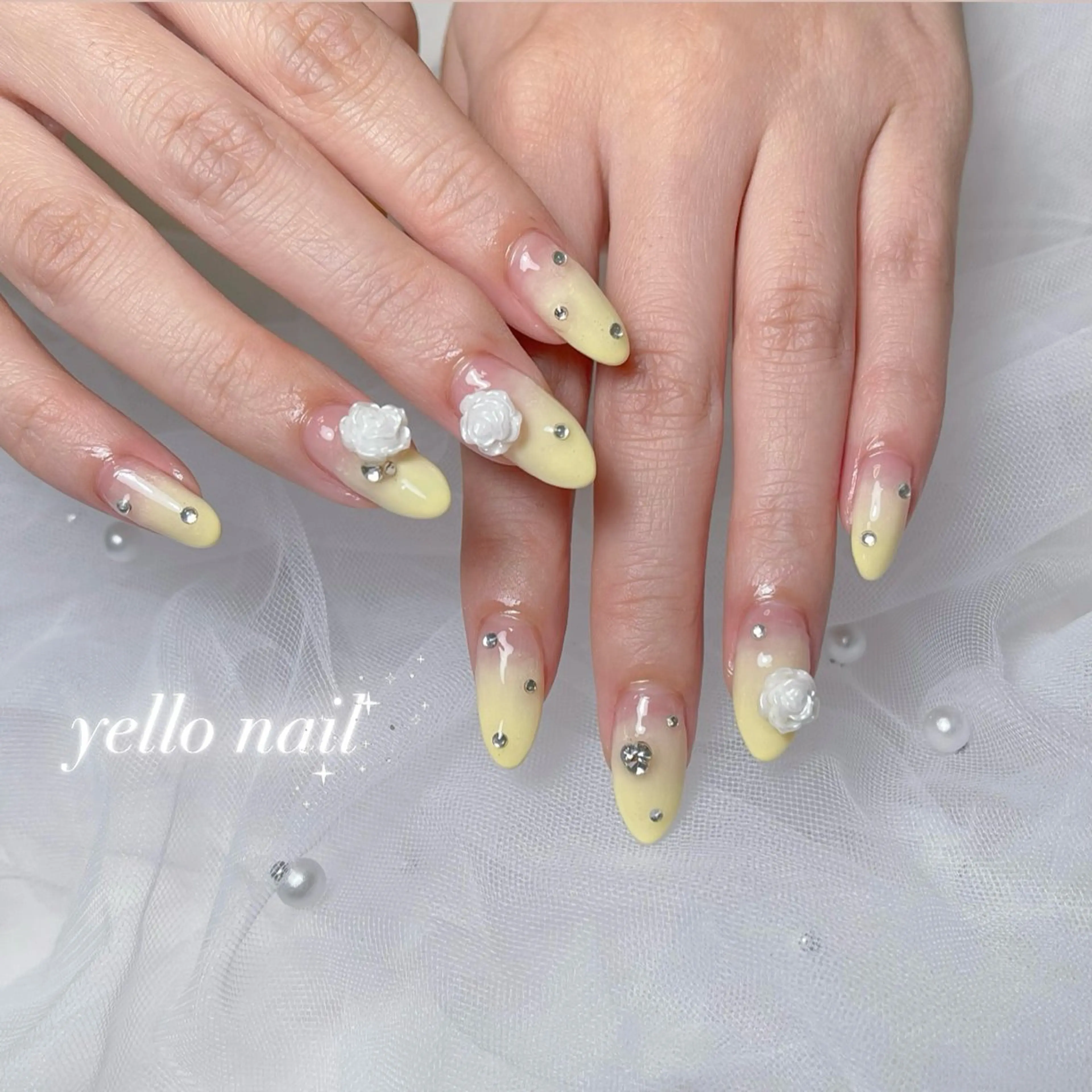 ネイル アートネイル 長さ出し ジェルネイル 韓国ネイル 持ち込み ハンドネイル RE SALONのネイルデザイン