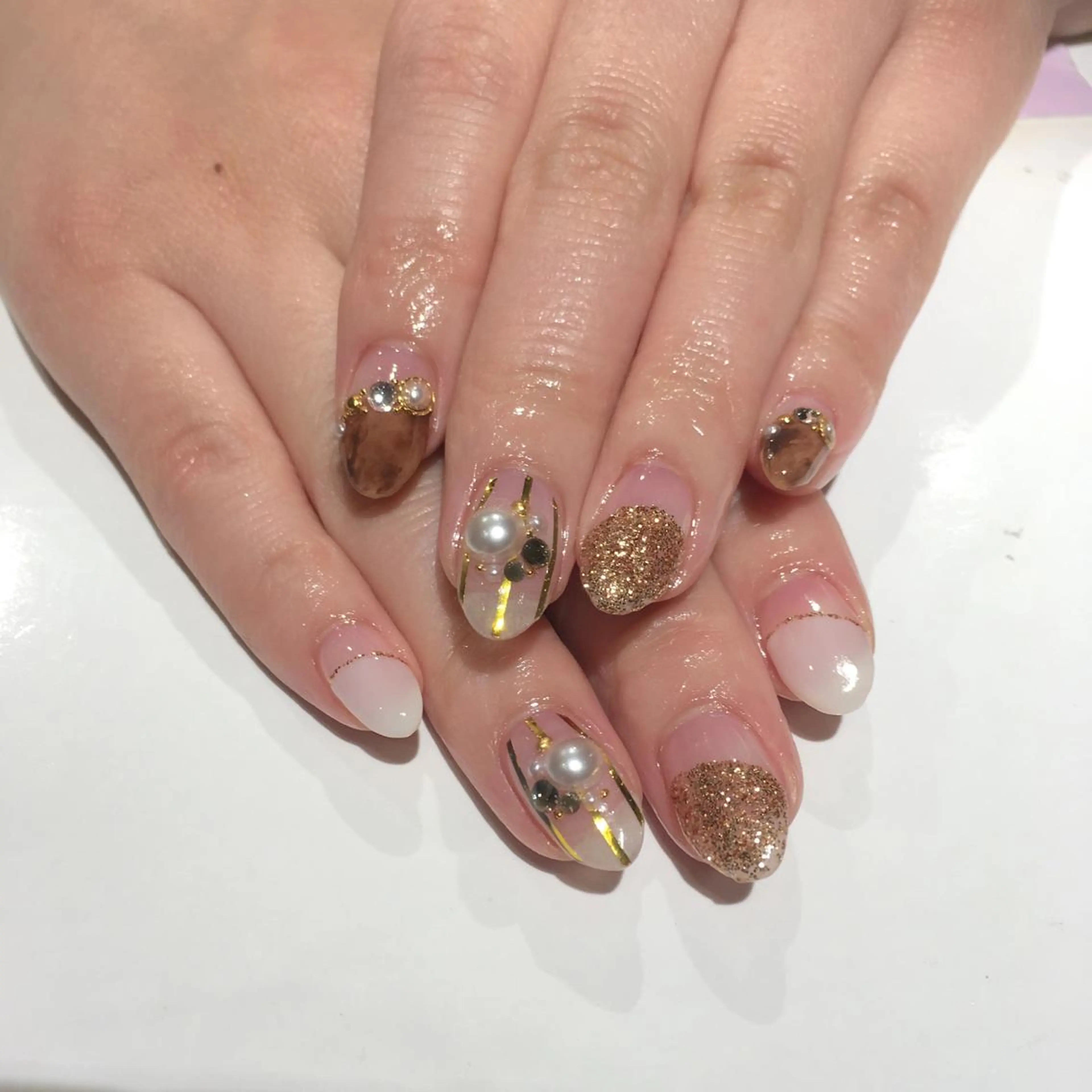 ネイル 渡邊 束紗のネイルデザイン