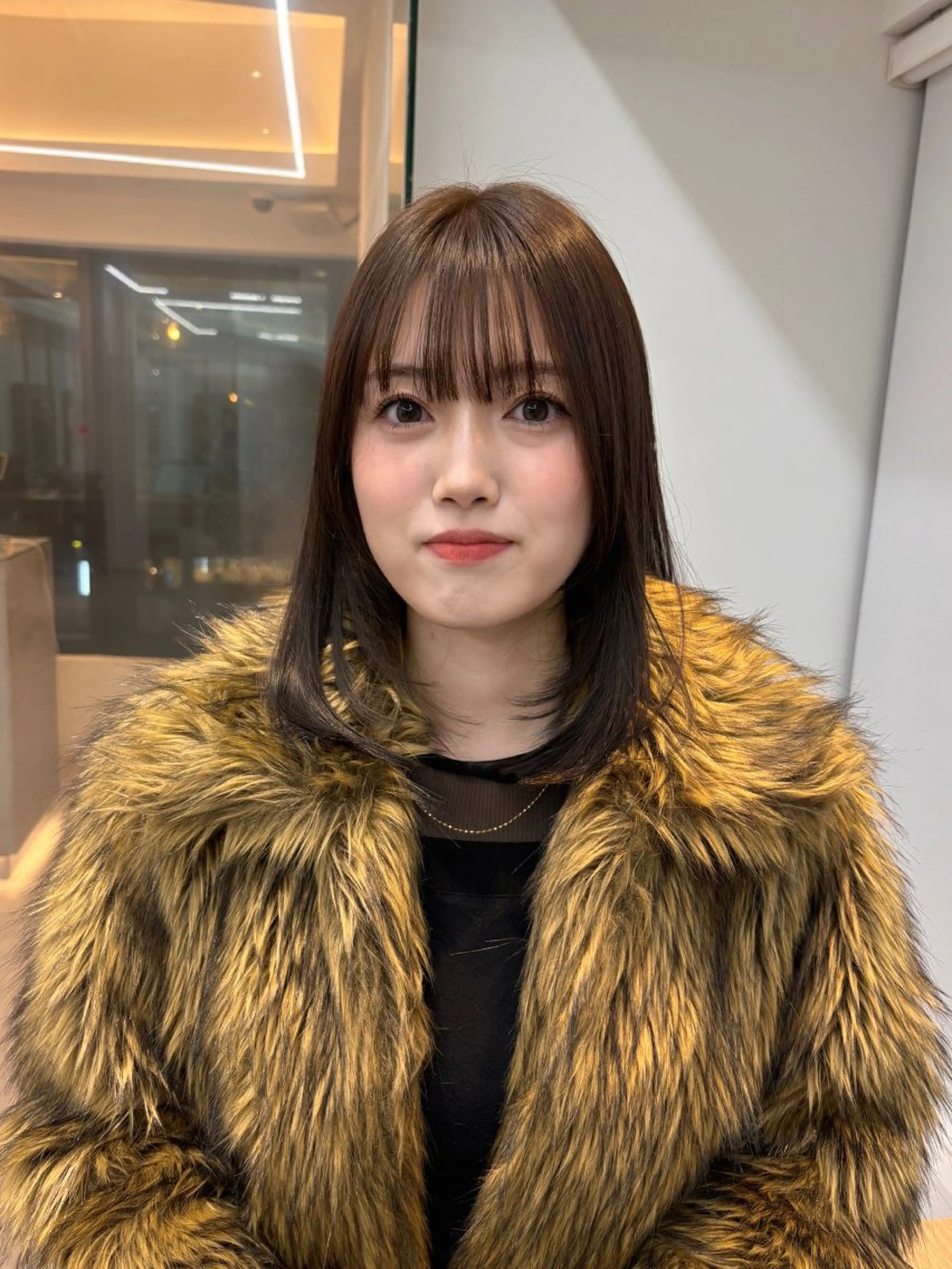 ミディアム 顔周りカット 透明感/韓国ヘア/ miyu 🎀のヘアスタイル