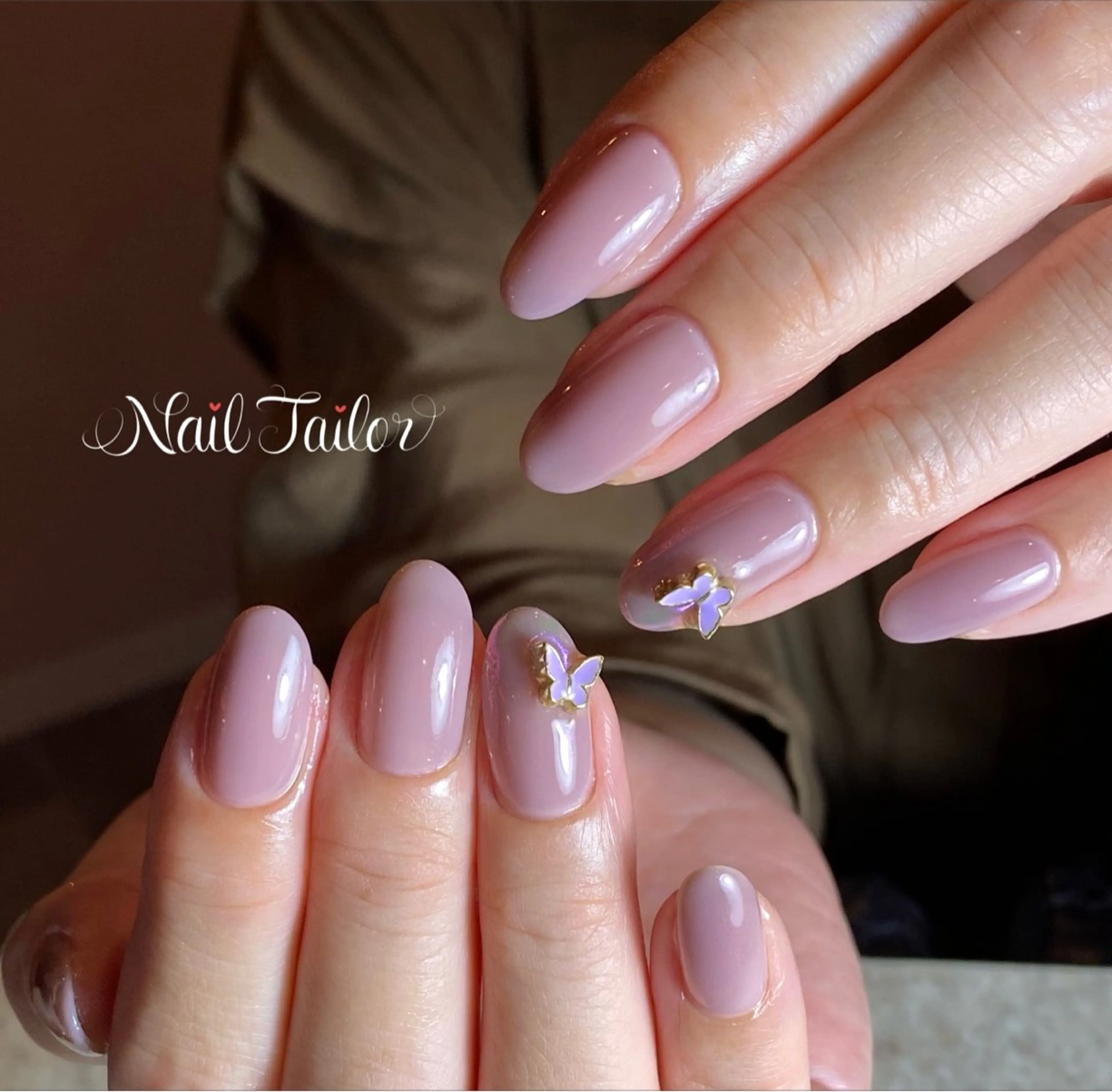 ネイル 長さ出し ジェルネイル オフィスネイル ワンカラーネイル シンプルネイル ハンドネイル NailTailor ネイルテイラーのネイルデザイン
