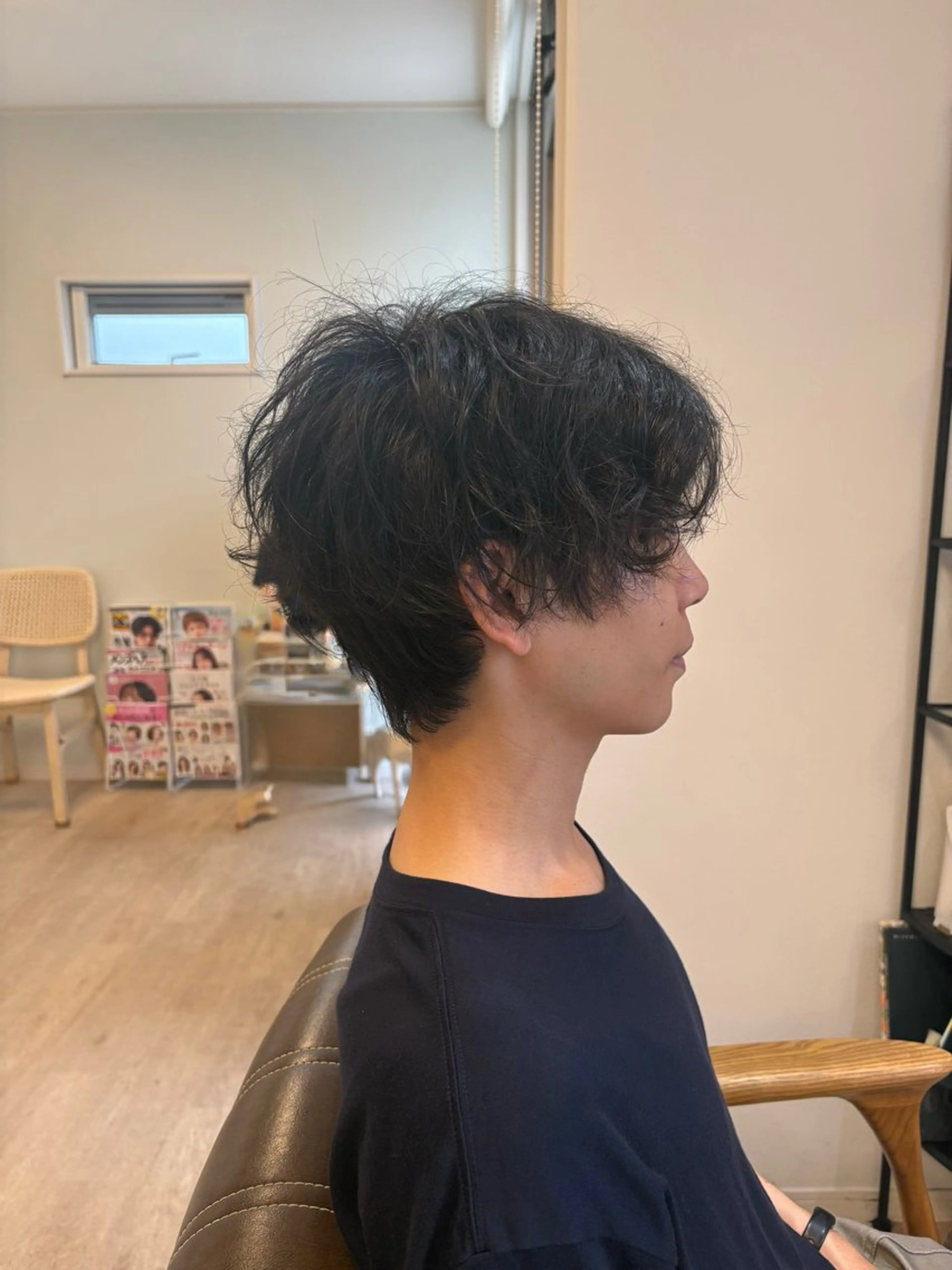 ショート メンズ マッシュ メンズパーマ 澤木優輝 【cuaura】のヘアスタイル