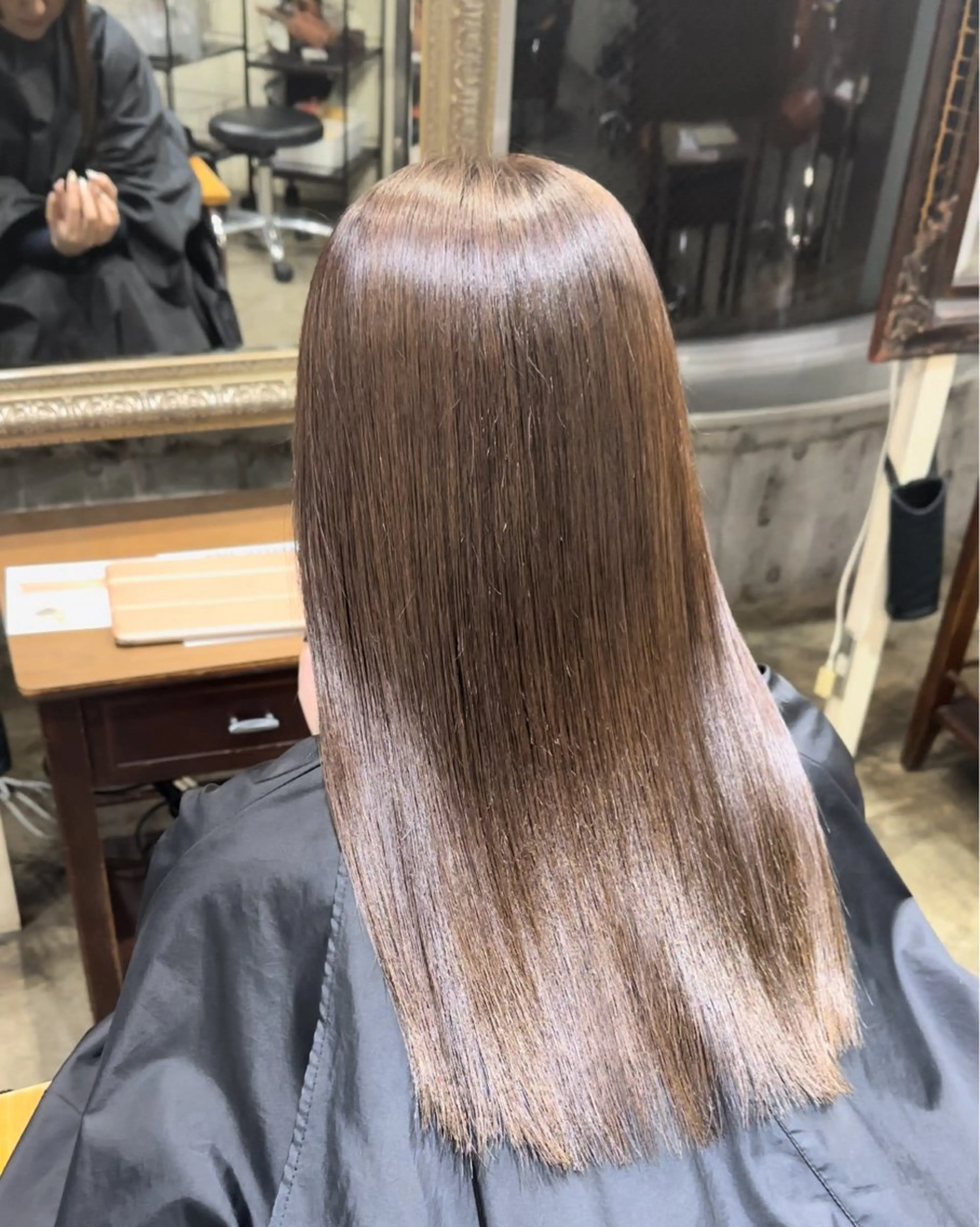 ロング 🔥コテ巻き風 ボブパーマ🔥のヘアスタイル