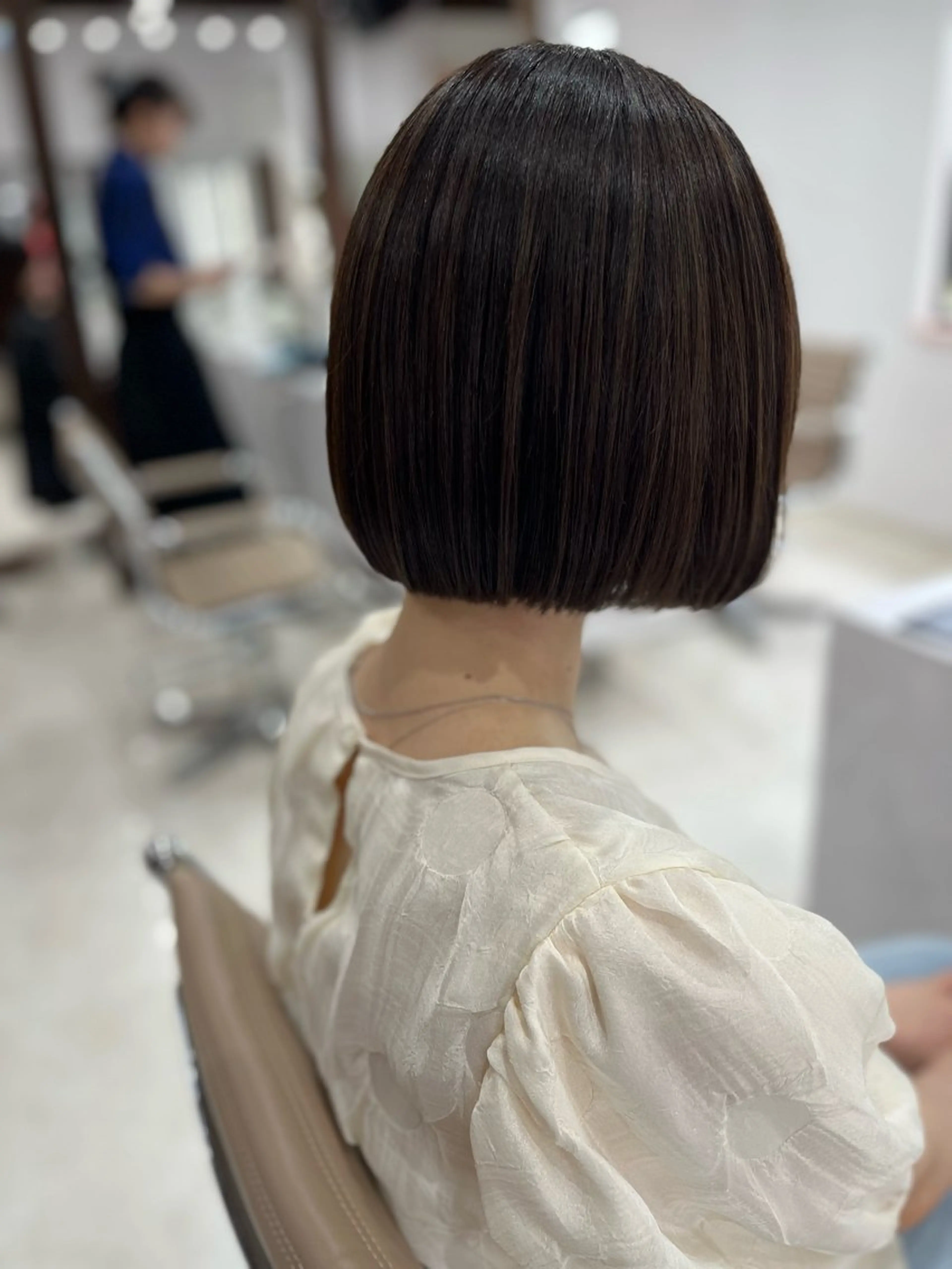 ショート カラー ベージュカラー オリーブベージュ ボブ カット ヘアカラー トリートメント 🫧ぷる艶カラー🫧 Yuubi🦩のヘアスタイル