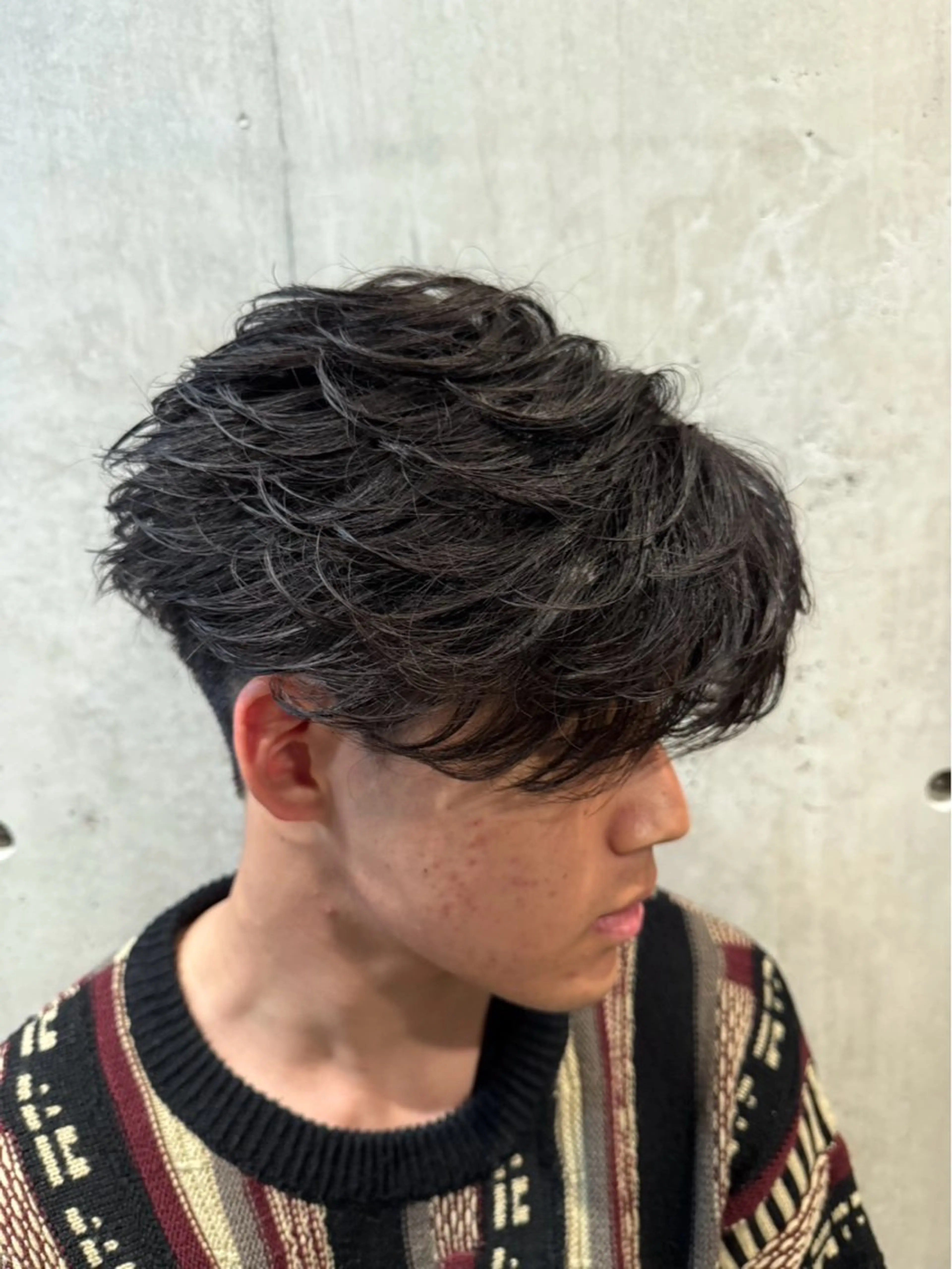 パーマ メンズ 明神 星名のヘアスタイル