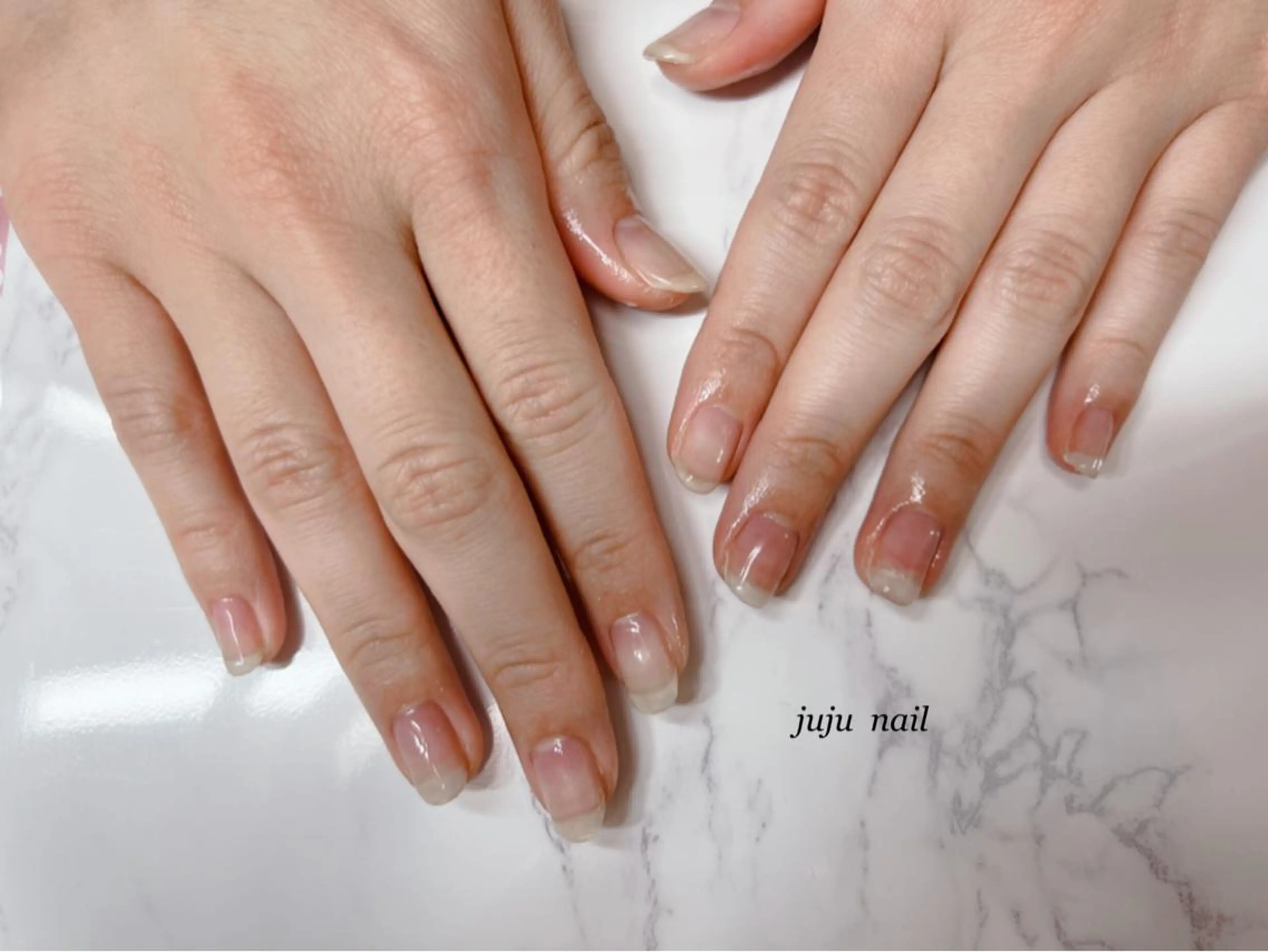 ネイル クリアネイル ハンドネイル juju nailのネイルデザイン