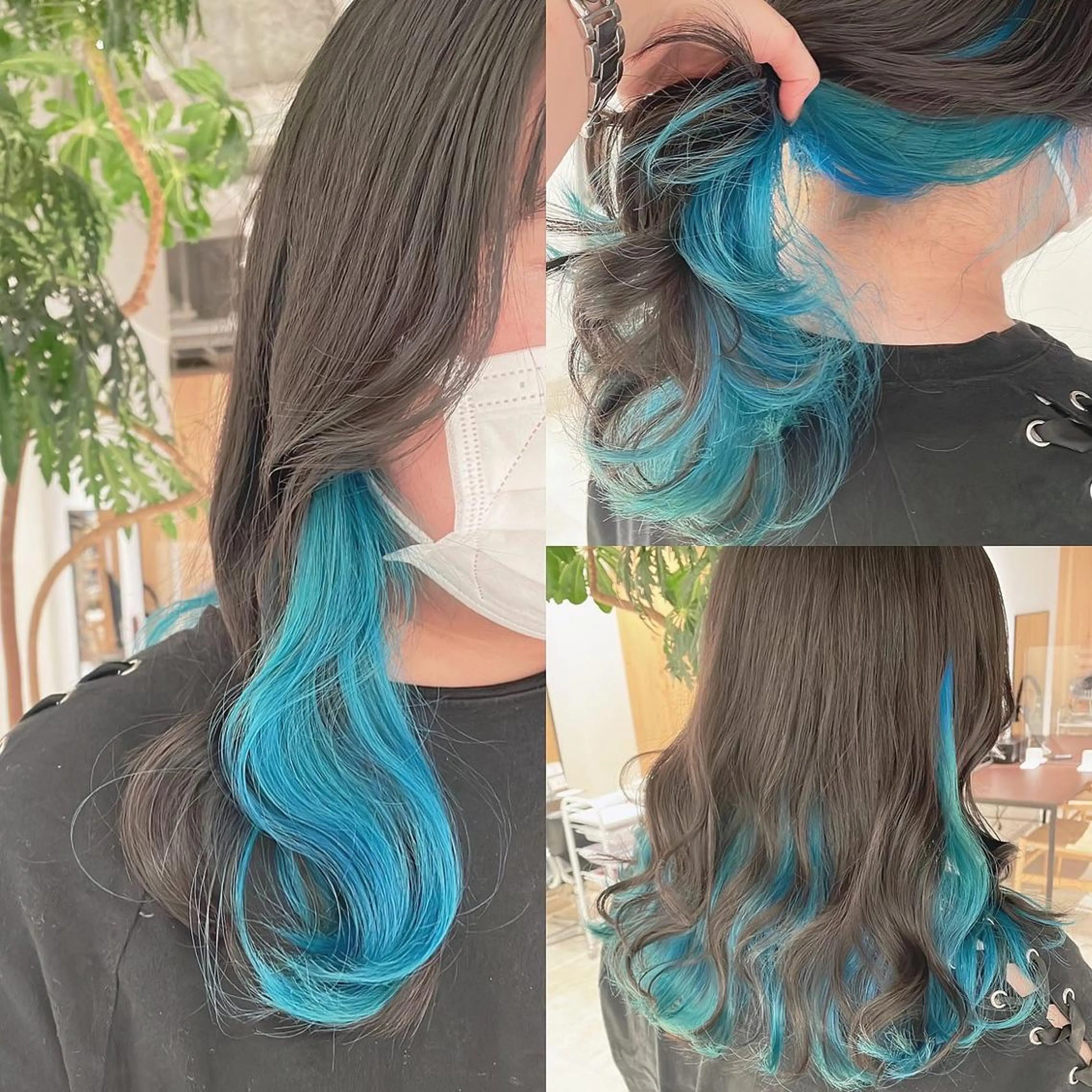 カラー インナーカラー ヘアカラー トリートメント 渋谷:インナーカラー ／🍒エリカ🍒のヘアスタイル