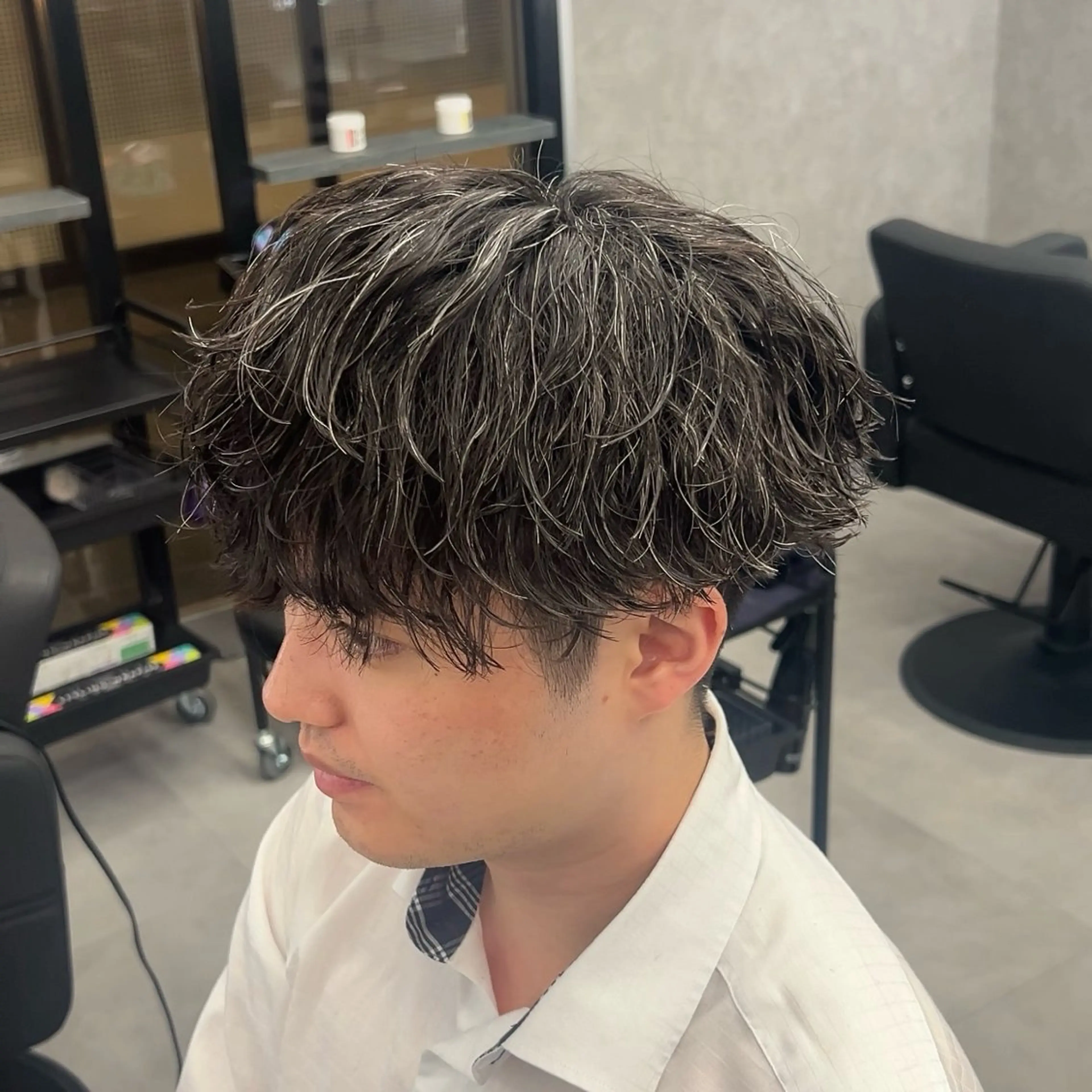 パーマ メンズ メンズパーマ 波巻きパーマ スパイラルパーマ カット パーマ 【札幌メンズ特化】 つばさ🔥のヘアスタイル