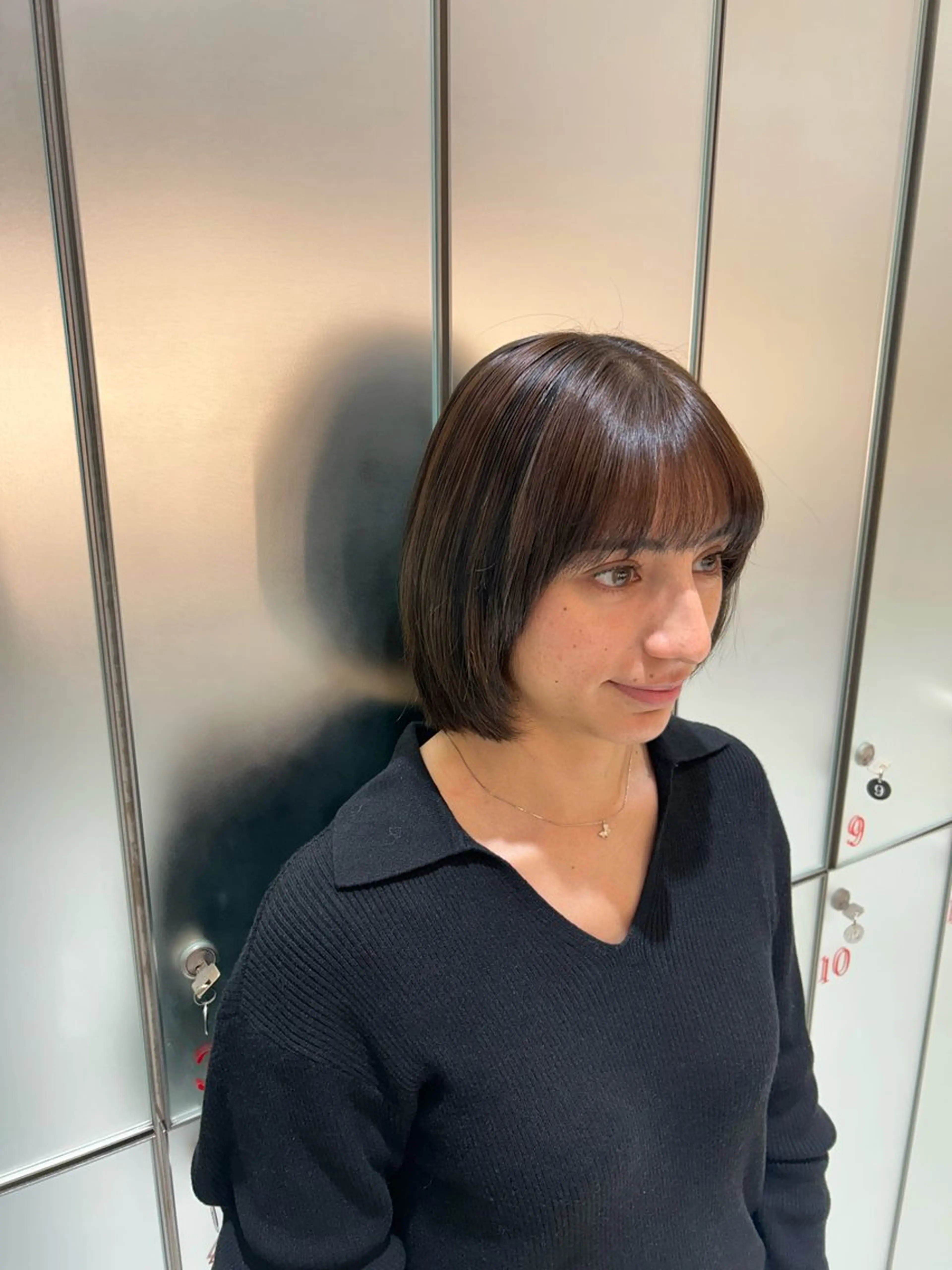 ショート カラー 山﨑 ちなつのヘアスタイル