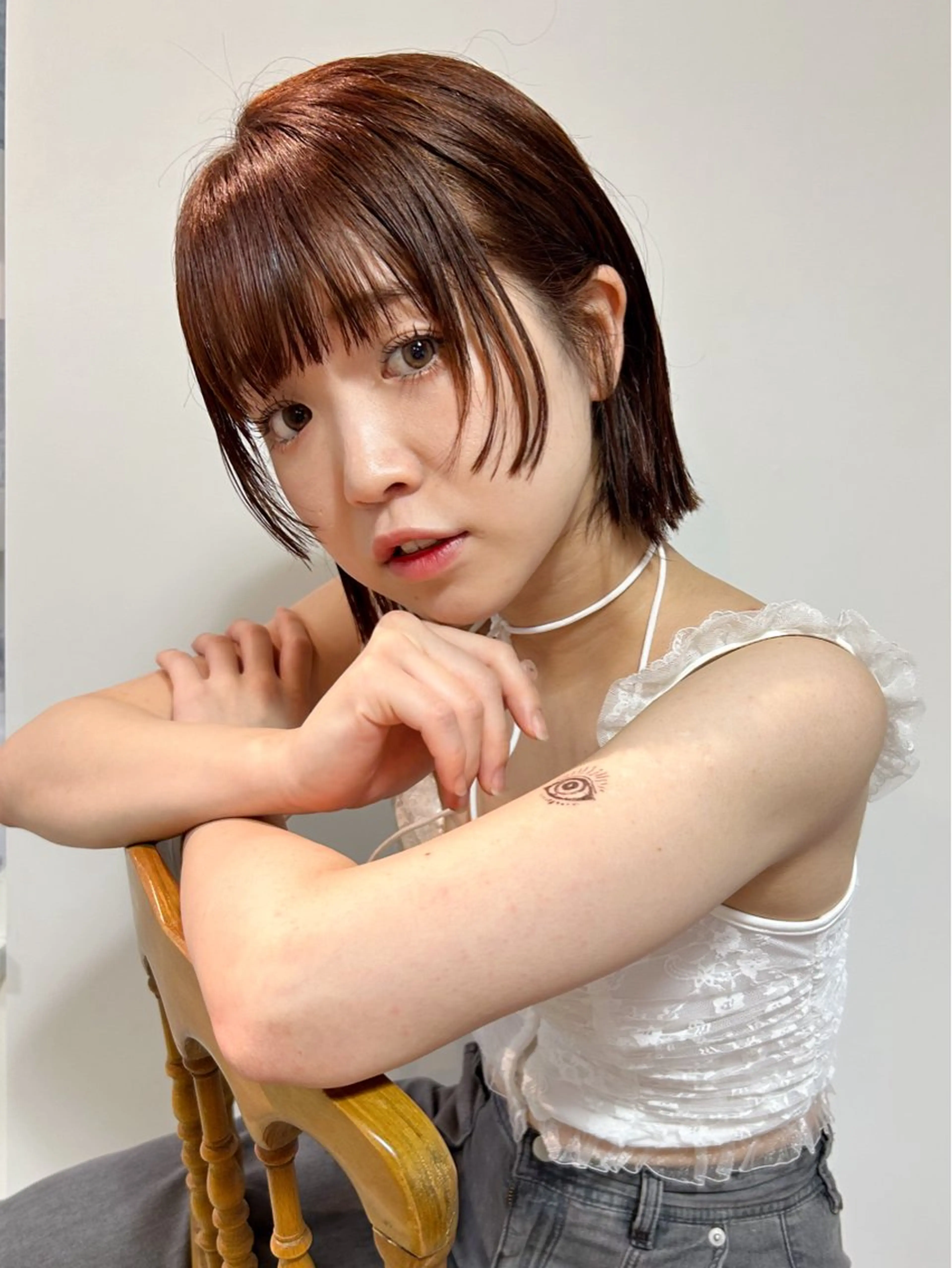 ミディアム カラー ヘアカラー トリートメント eMuエミュ‪ ¨̮⃝ayakaのヘアスタイル