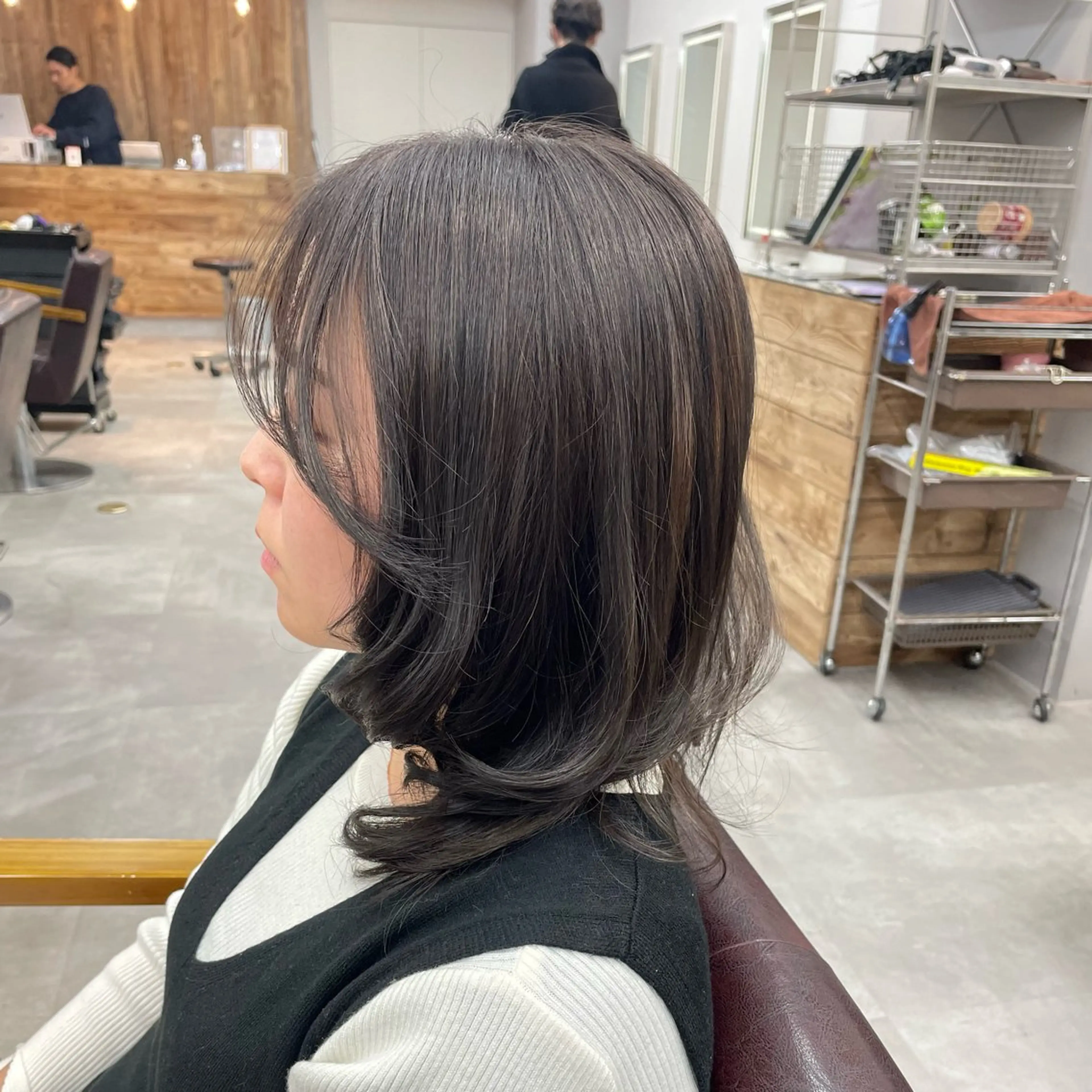 セミロング カット ヘアカラー little  横浜所属・🌷久保田 優🌷のヘアスタイル