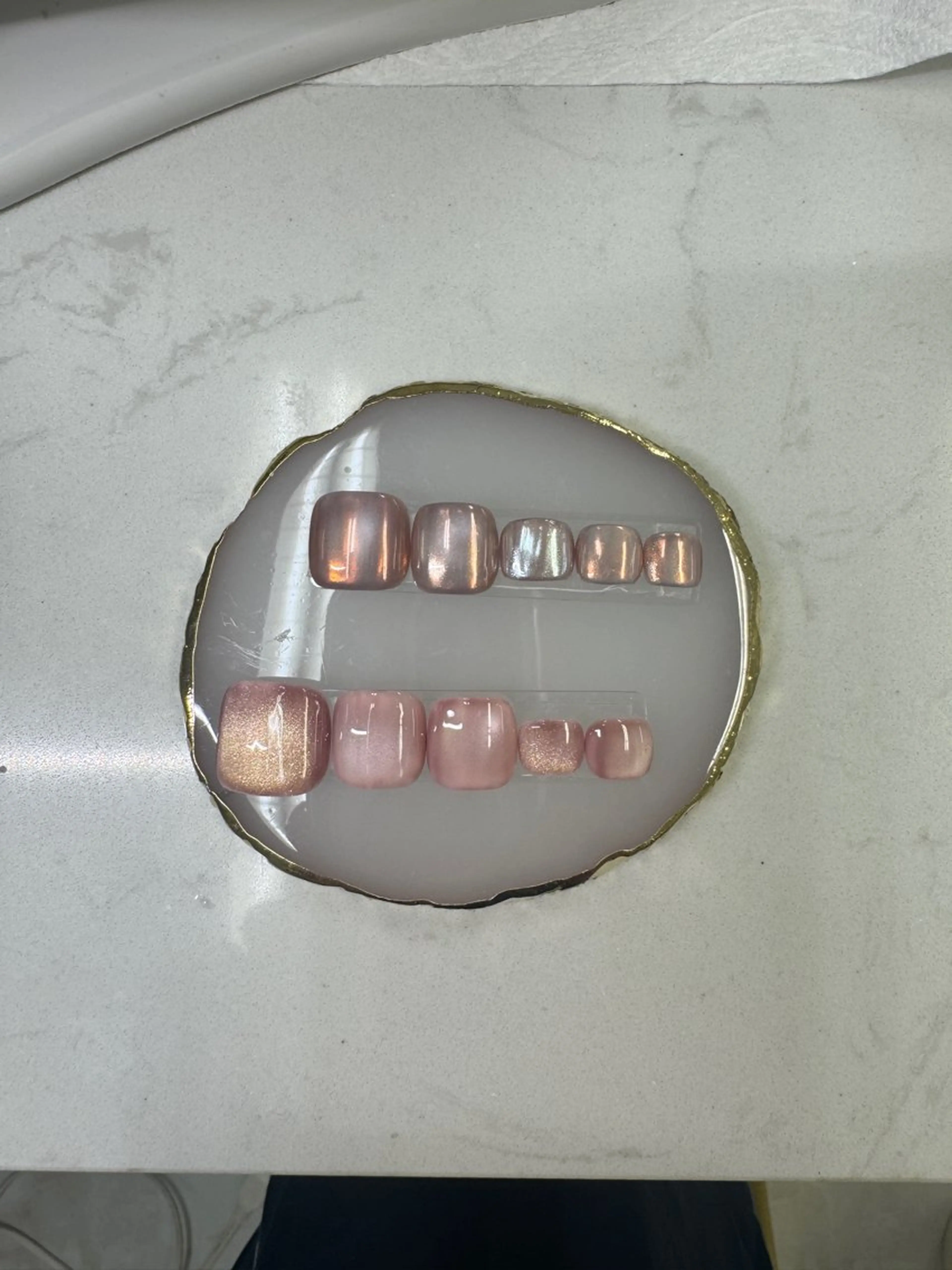 ネイル アートネイル フットネイル フレンチネイル ジェルネイル ガラスフレンチ Queeens nailのネイルデザイン