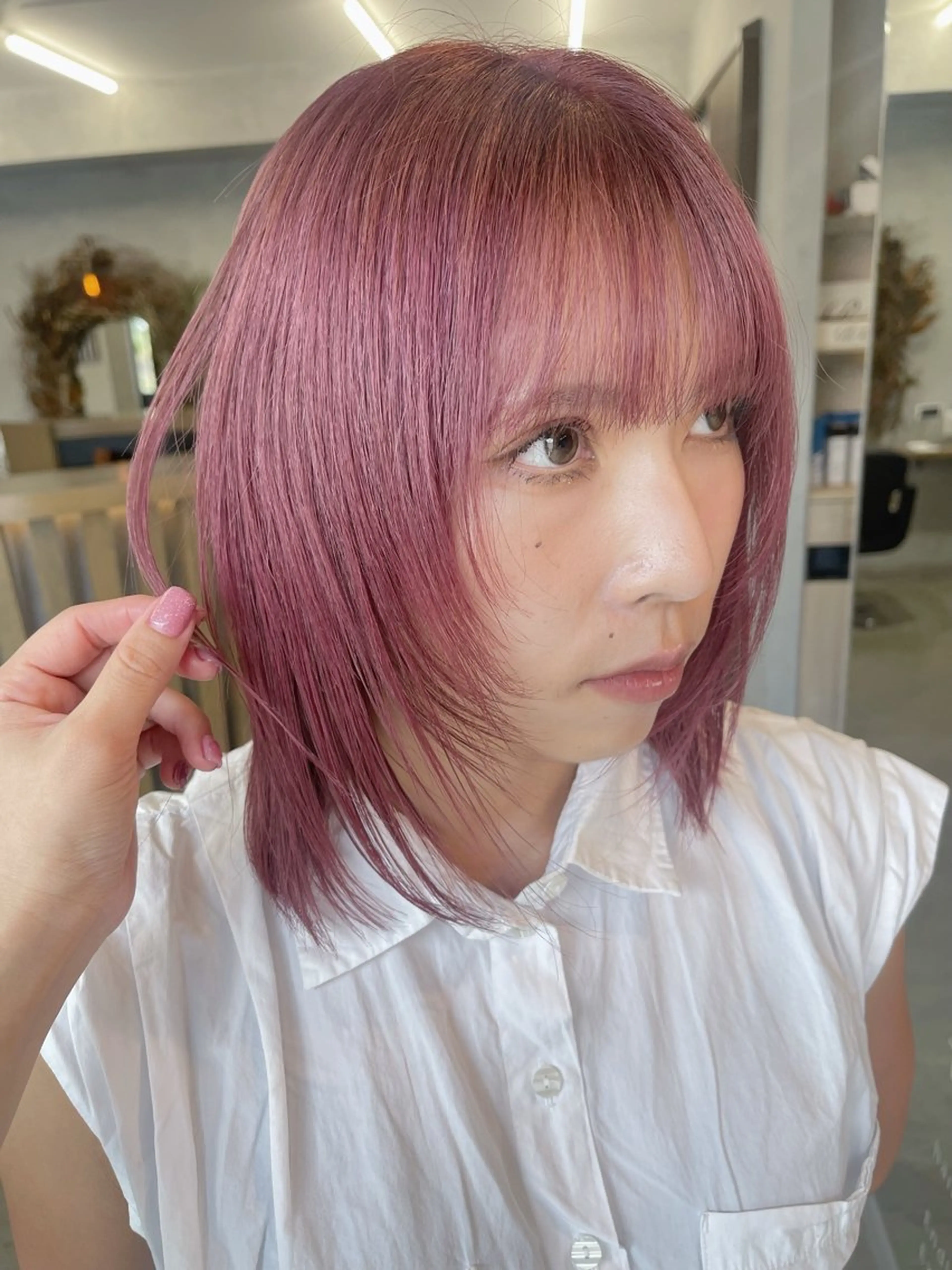 ショート カラー ピンクカラー ダブルカラー /まつ毛パーマ🎀のヘアスタイル