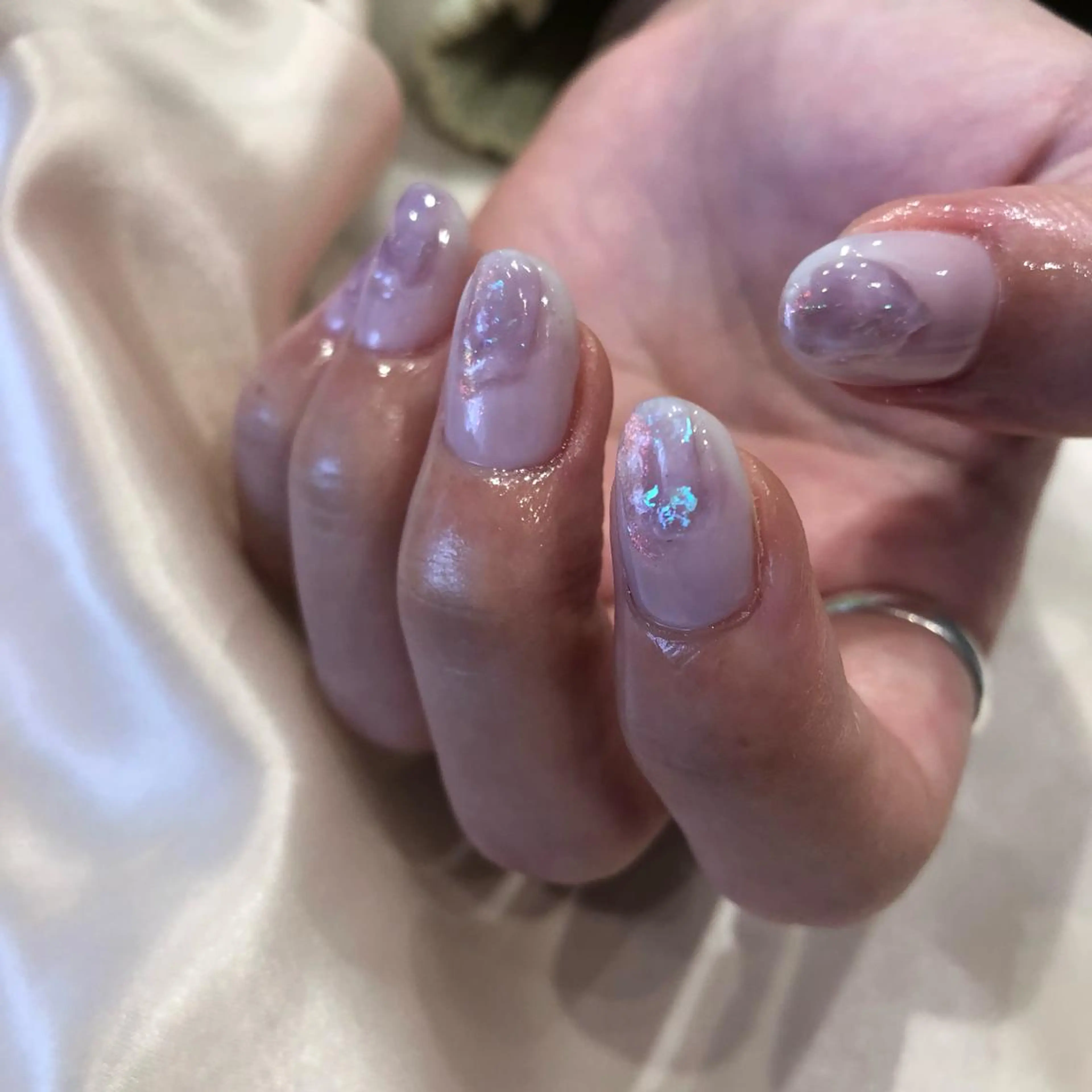 ネイル パラあり！フィルイン 美フォルムのネイルデザイン