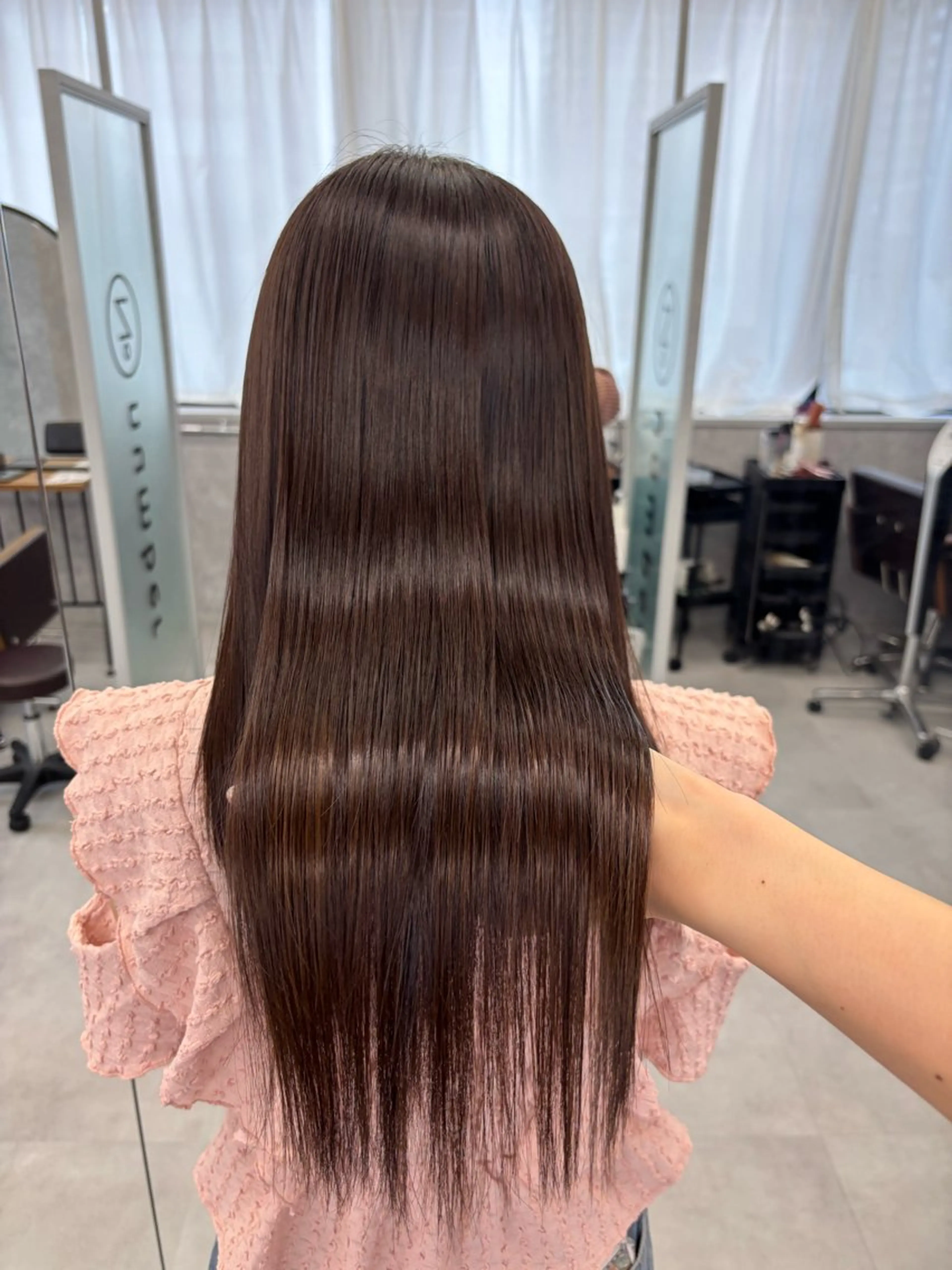 ロング カラー カット ヘアカラー トリートメント NUMBER_ ユイナのヘアスタイル