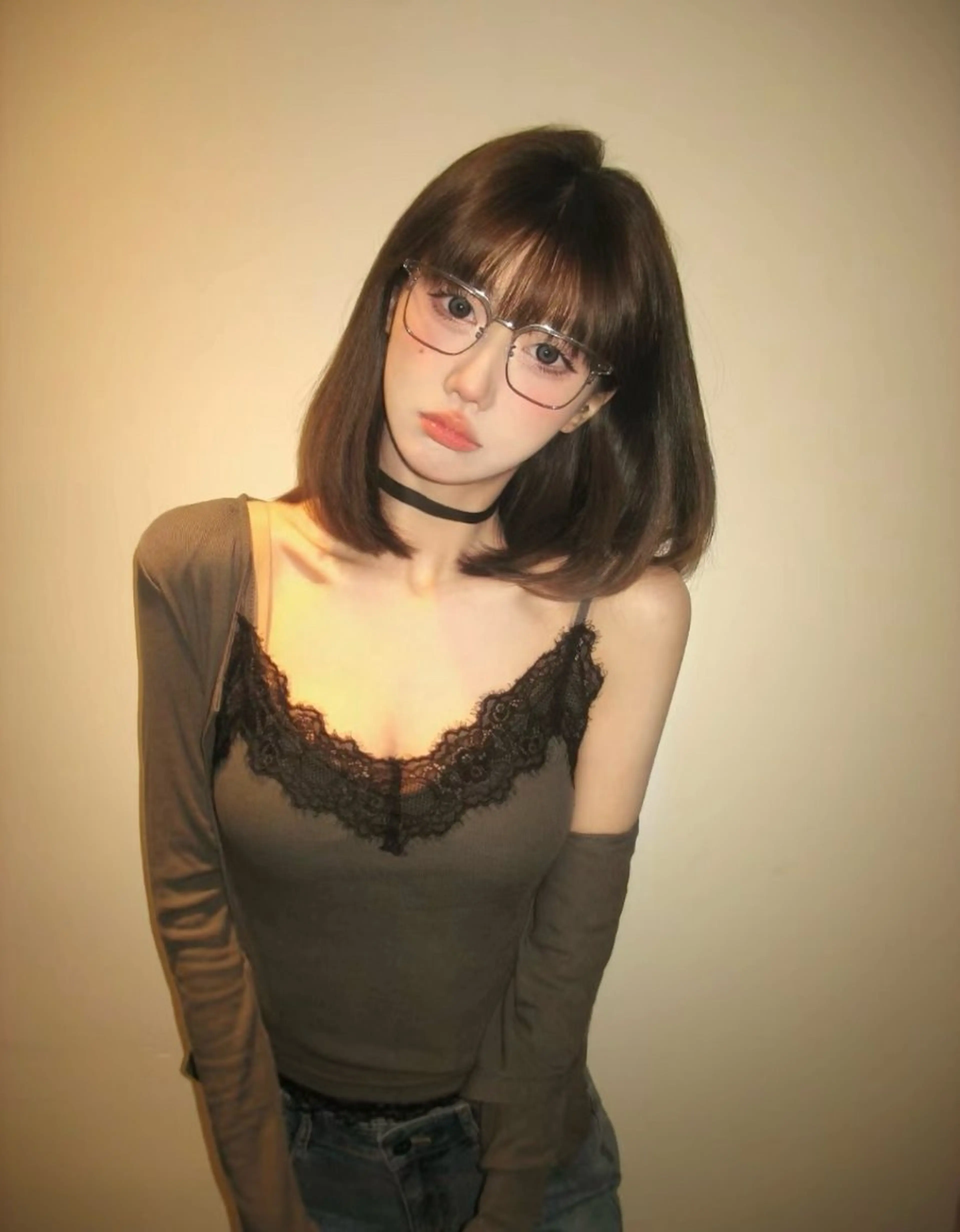 ミディアム カラー ヘアアレンジ 似合わせカット シースルーバング カット ヘアカラー トリートメント mina 🌷のヘアスタイル