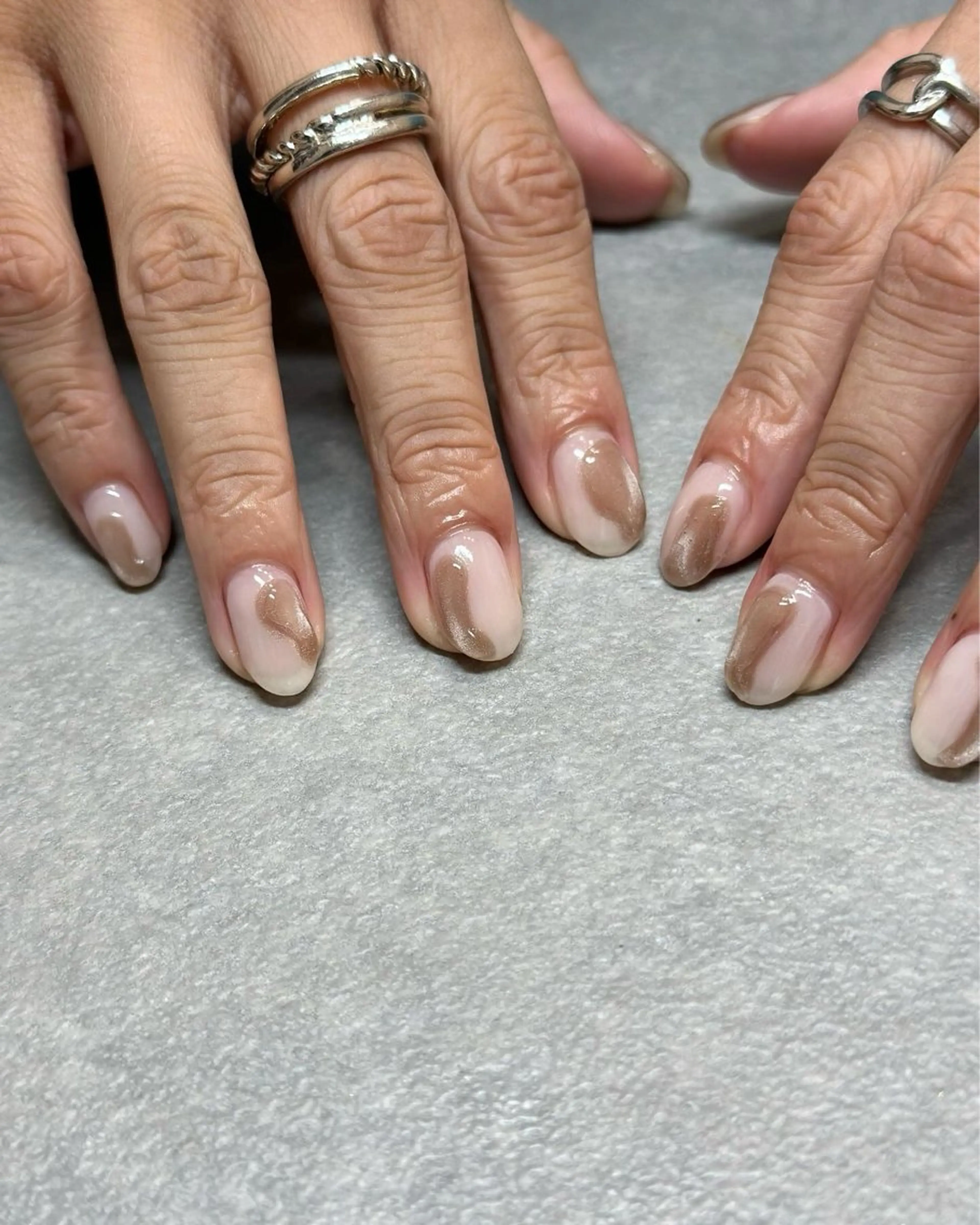 ネイル マグネットネイル ハンドネイル フットネイル kiii.__ ✴︎*のネイルデザイン