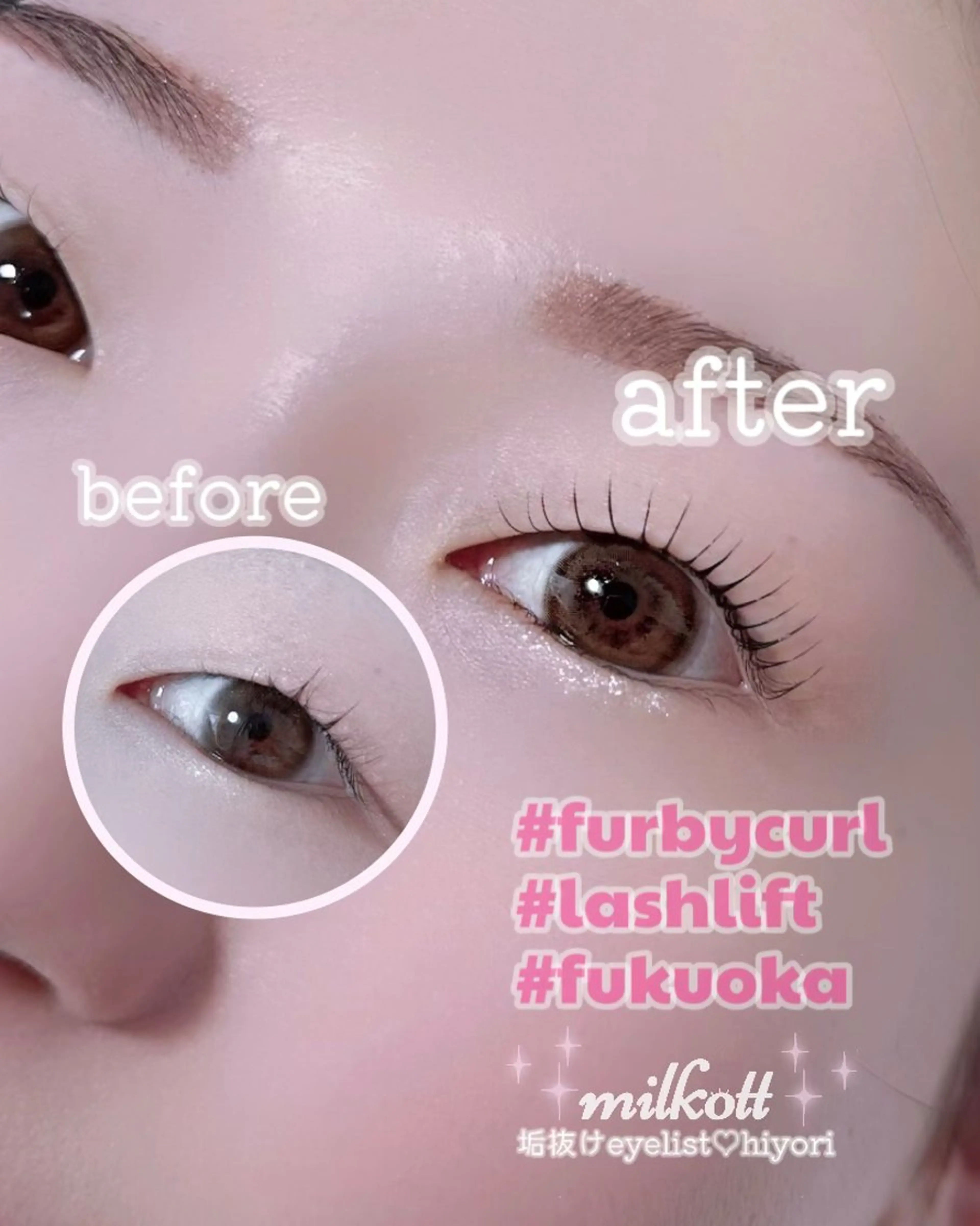 マツエク・マツパ マツパ 【milkott】 HIYORIのマツエク・マツパデザイン