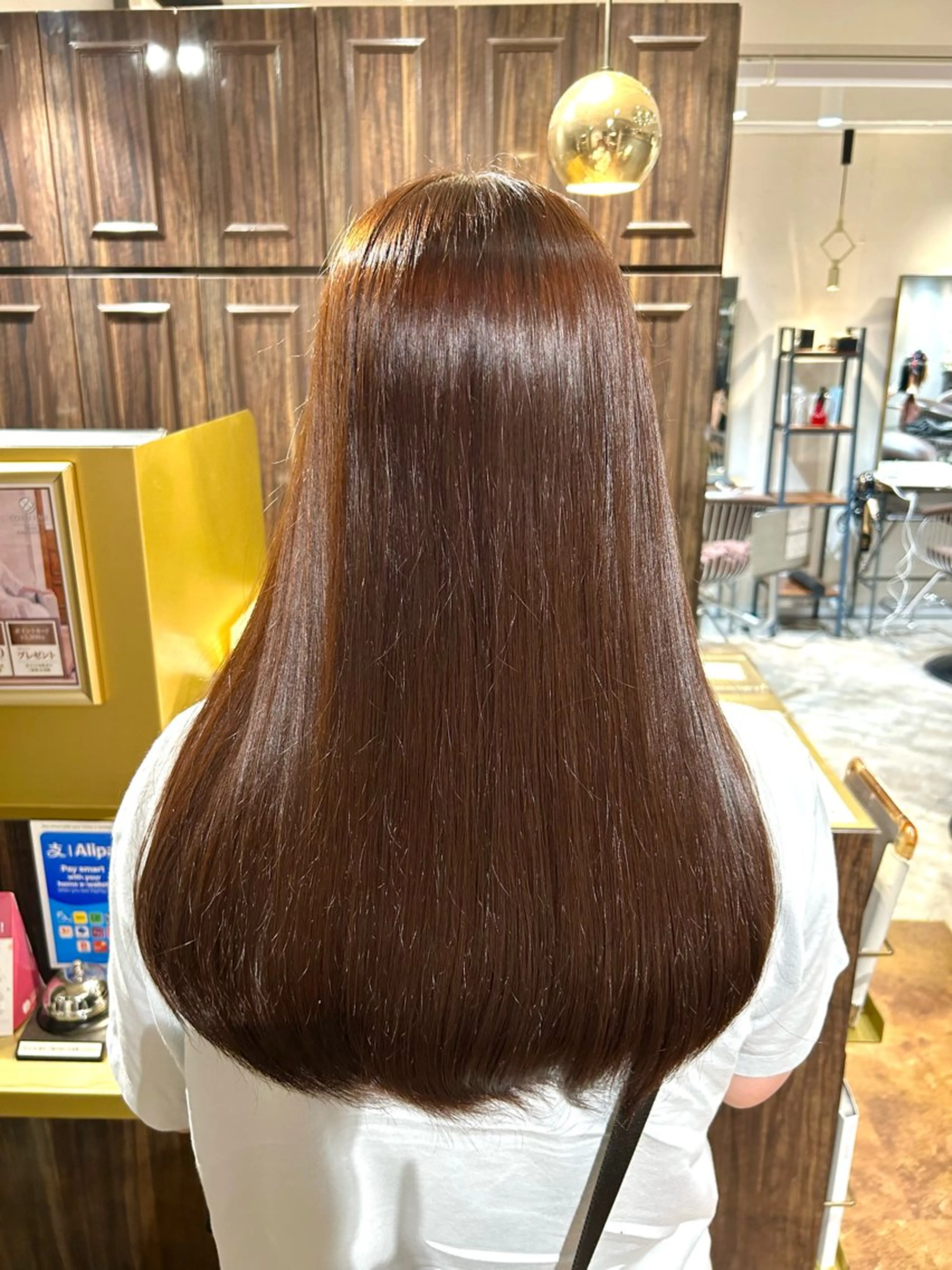 ロング カラー ブラウンカラー マロンブラウン カット ヘアカラー 艶髪カラー🤍ྀི 強矢　美紗希🩷ྀིのヘアスタイル