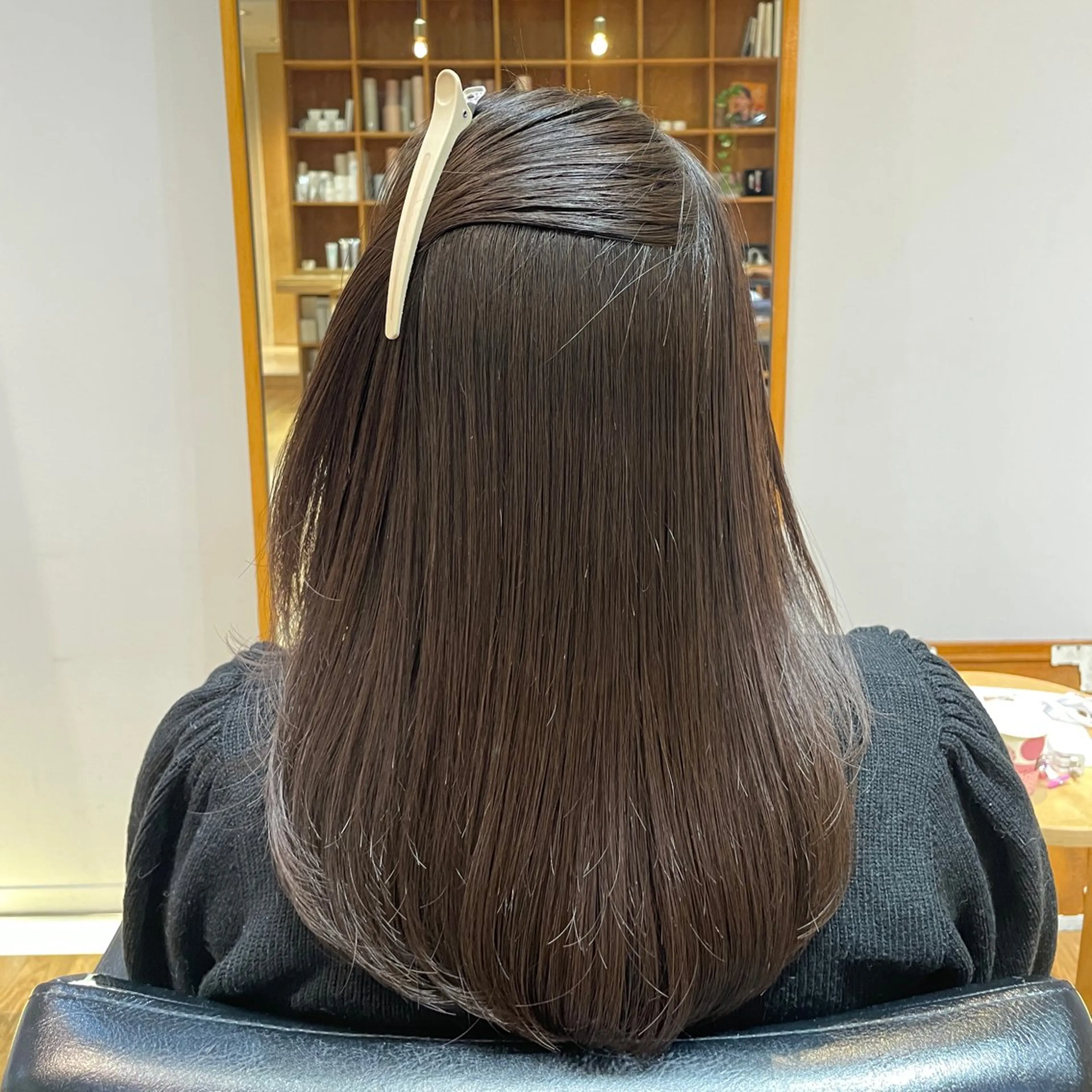 ミディアム パーマ 縮毛矯正 縮毛矯正 縮毛矯正/レイヤー 🌙児玉光瑠のヘアスタイル