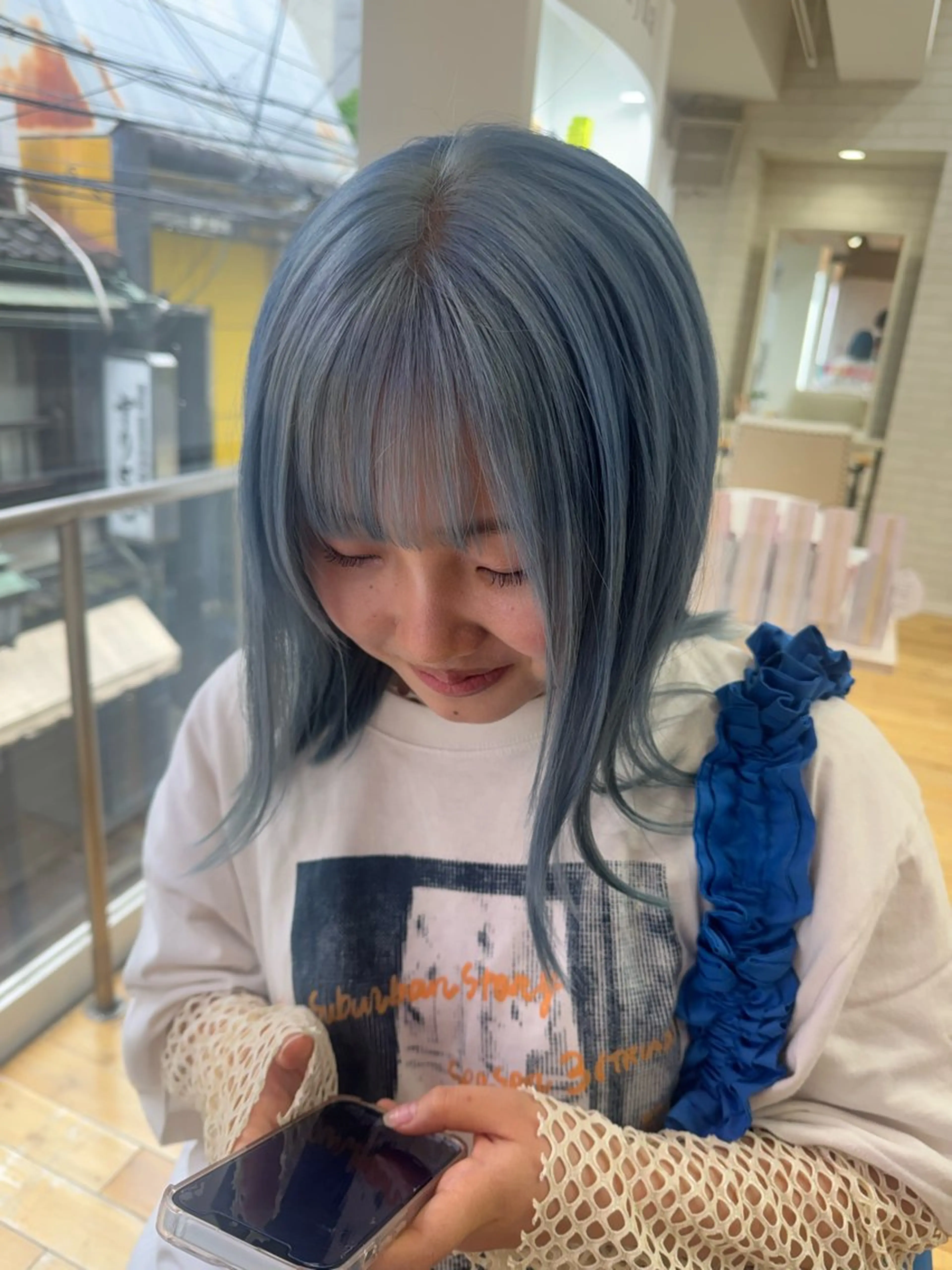 ミディアム カラー カラー特化型美容師 保住のヘアスタイル