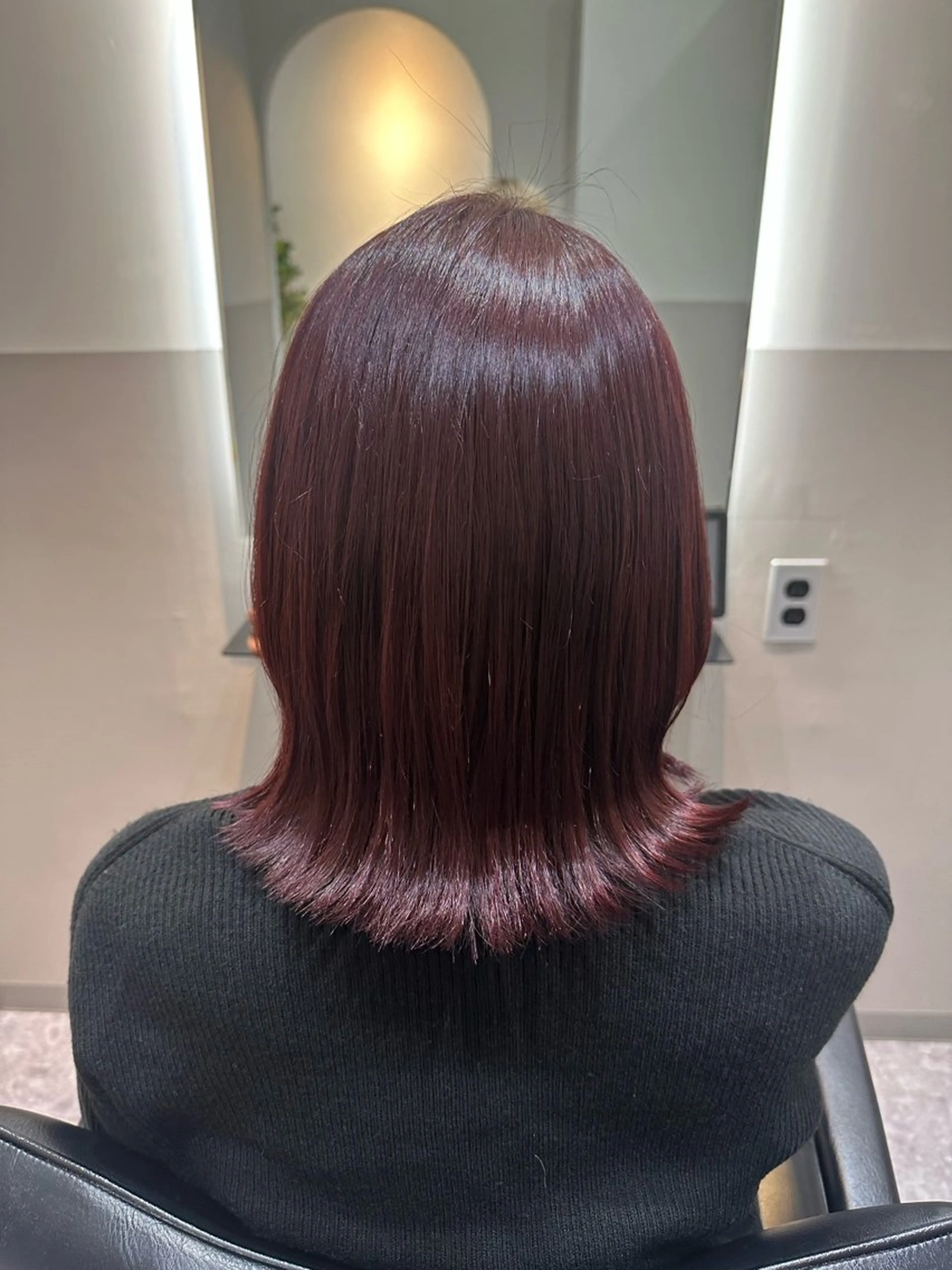 ミディアム カラー カット ヘアカラー トリートメント 🪞個室サロン/韓国 艶髪/keito🪞のヘアスタイル
