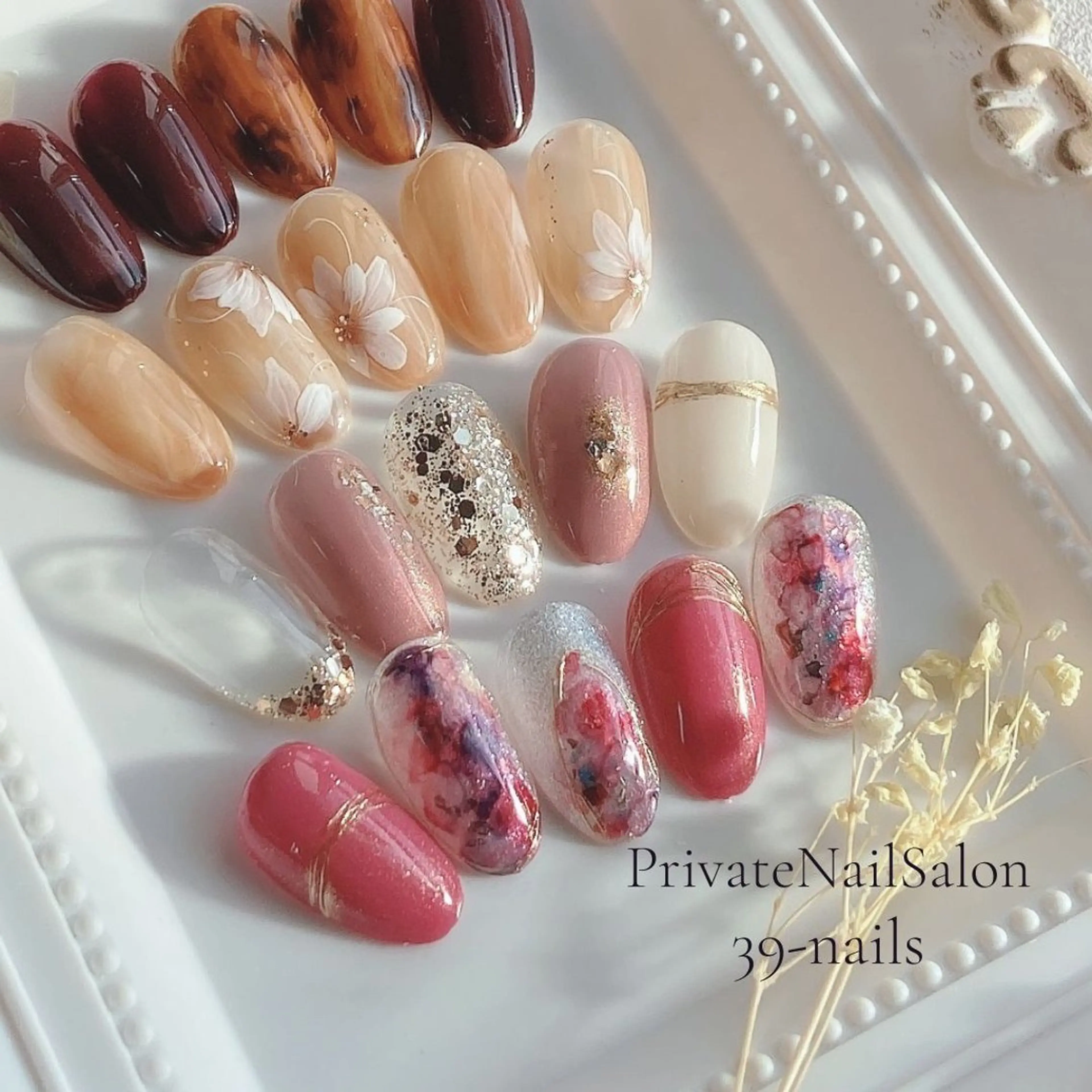 ネイル ニュアンスネイル オフィスネイル ハンドネイル 39-nails EharaMikuのネイルデザイン