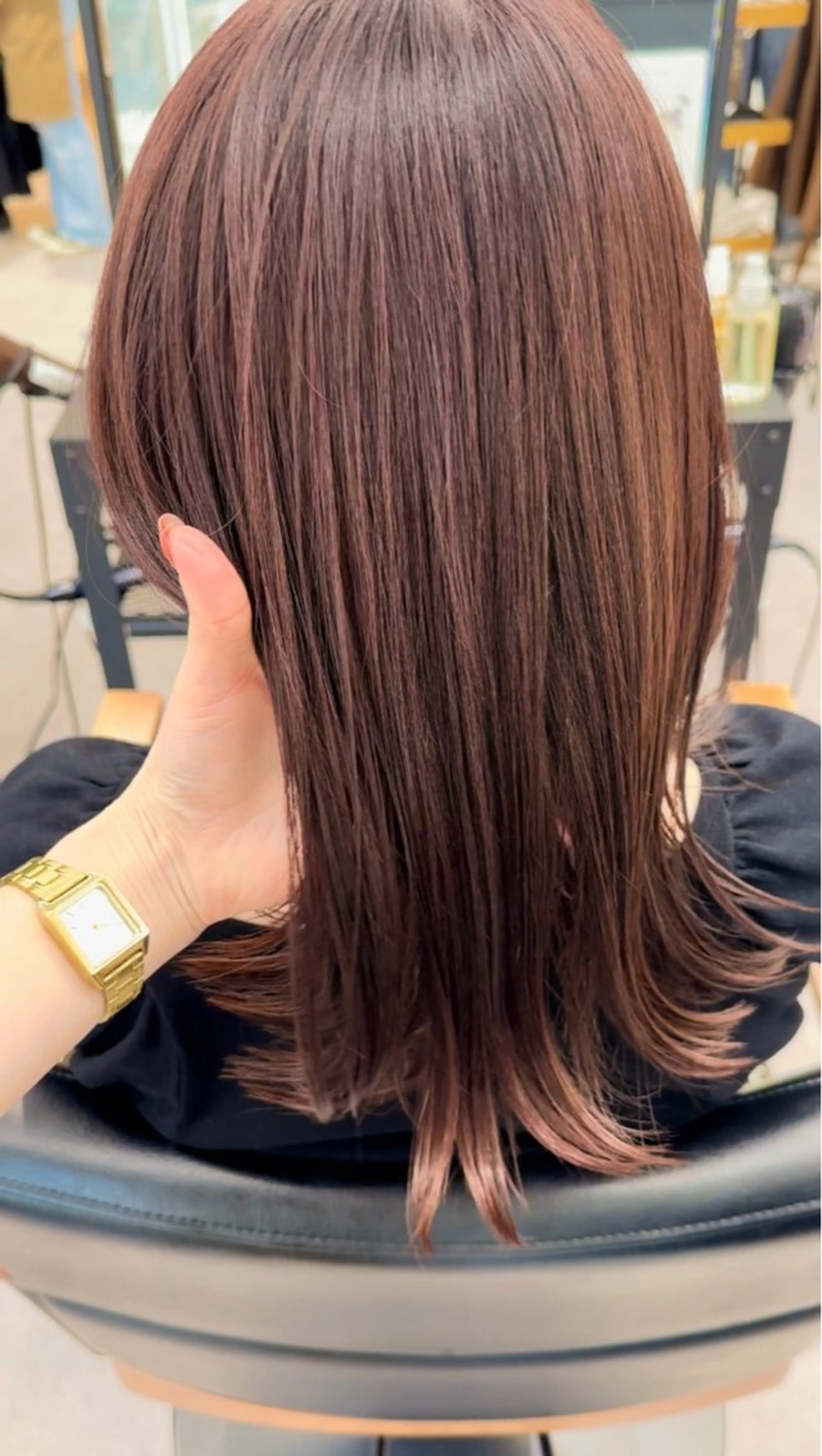 セミロング カラー パーマ ヘアアレンジ メンズ キッズ レイヤーカット 🌿透け感カラーのヘアスタイル