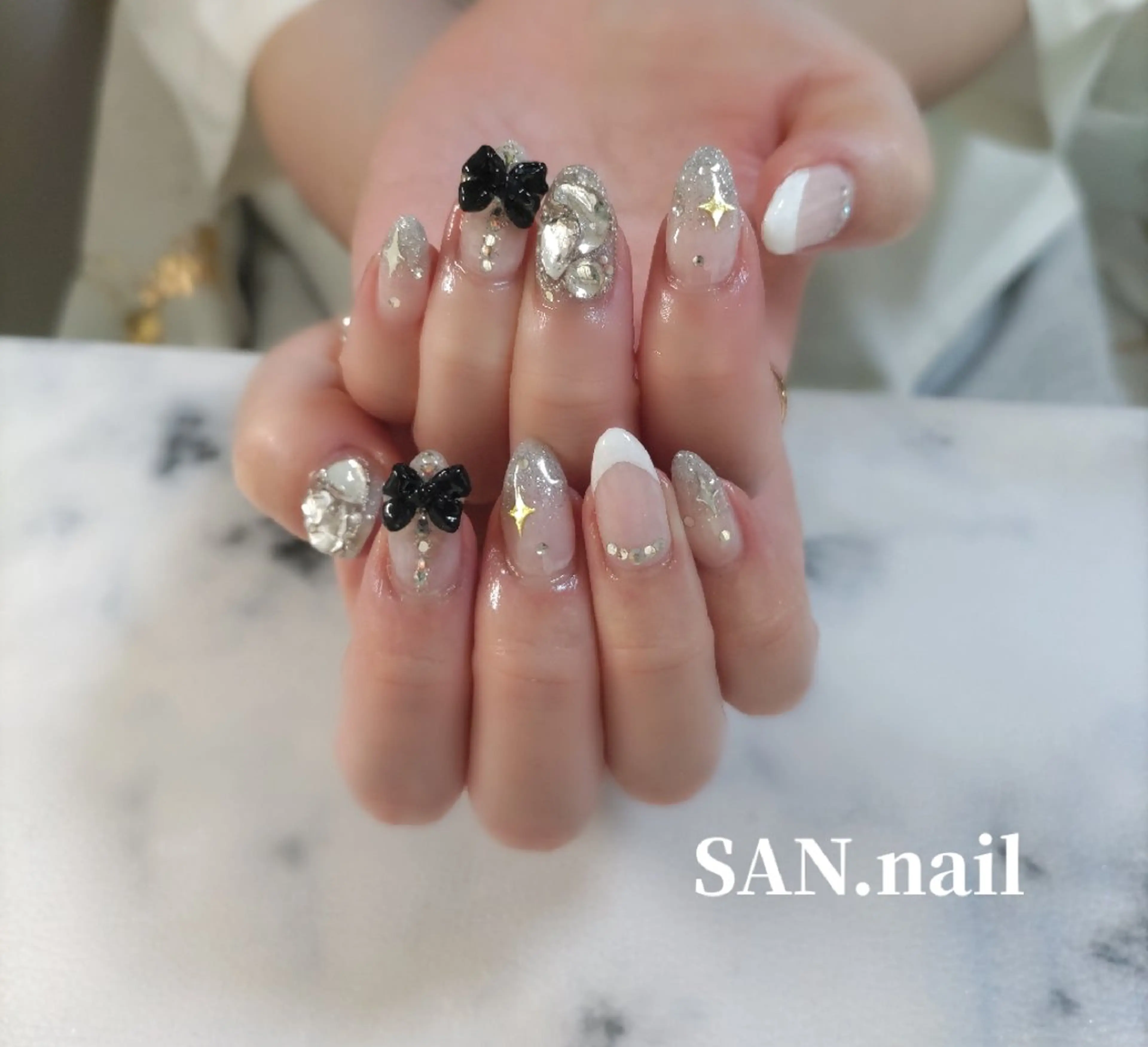 ネイル リボン SAN. nailのネイルデザイン