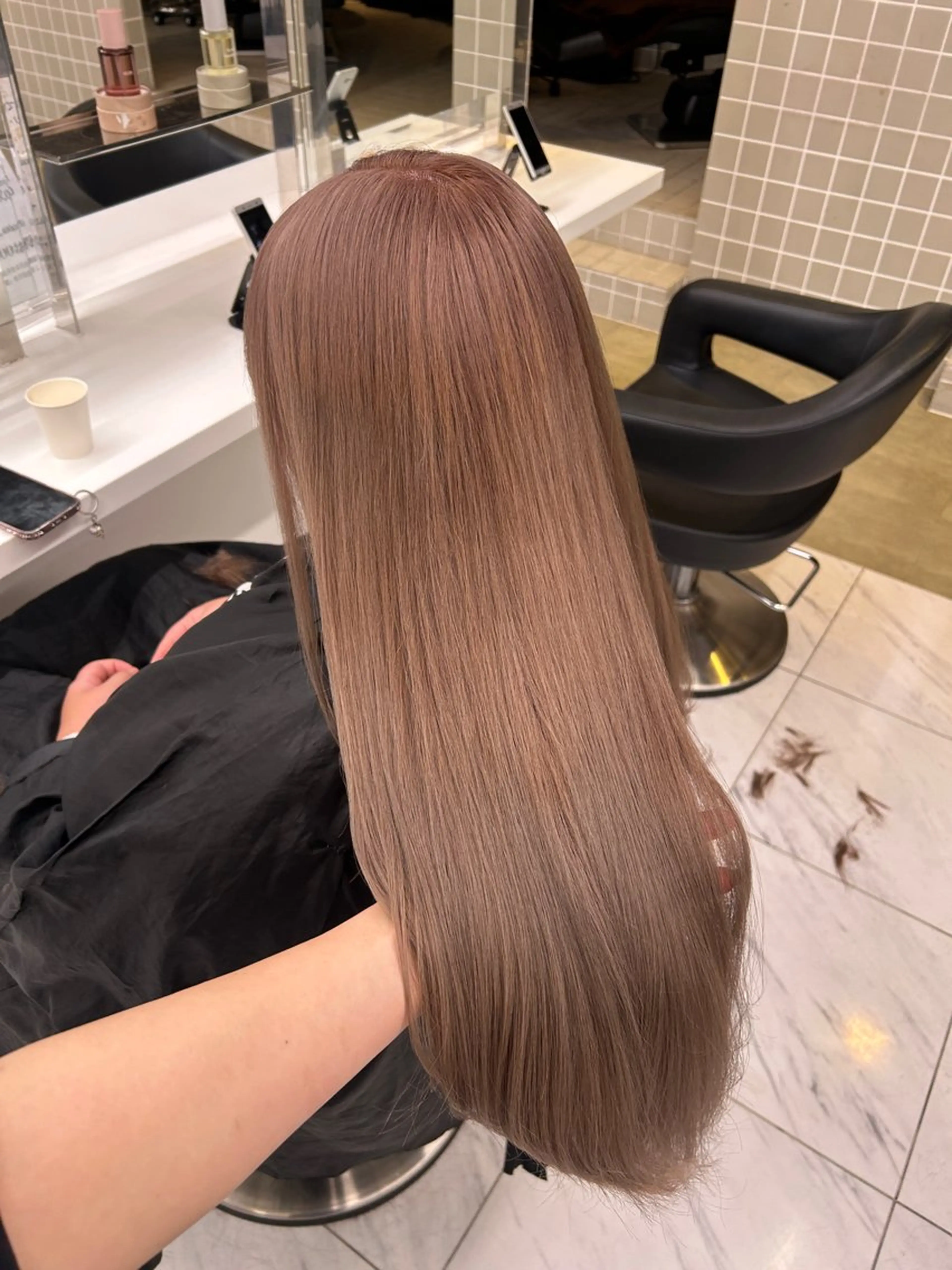 カラー カット ヘアカラー ヘッドスパ ヘアセット 🥯縮毛/レイヤー/ ベージュヘア🥯のヘアスタイル