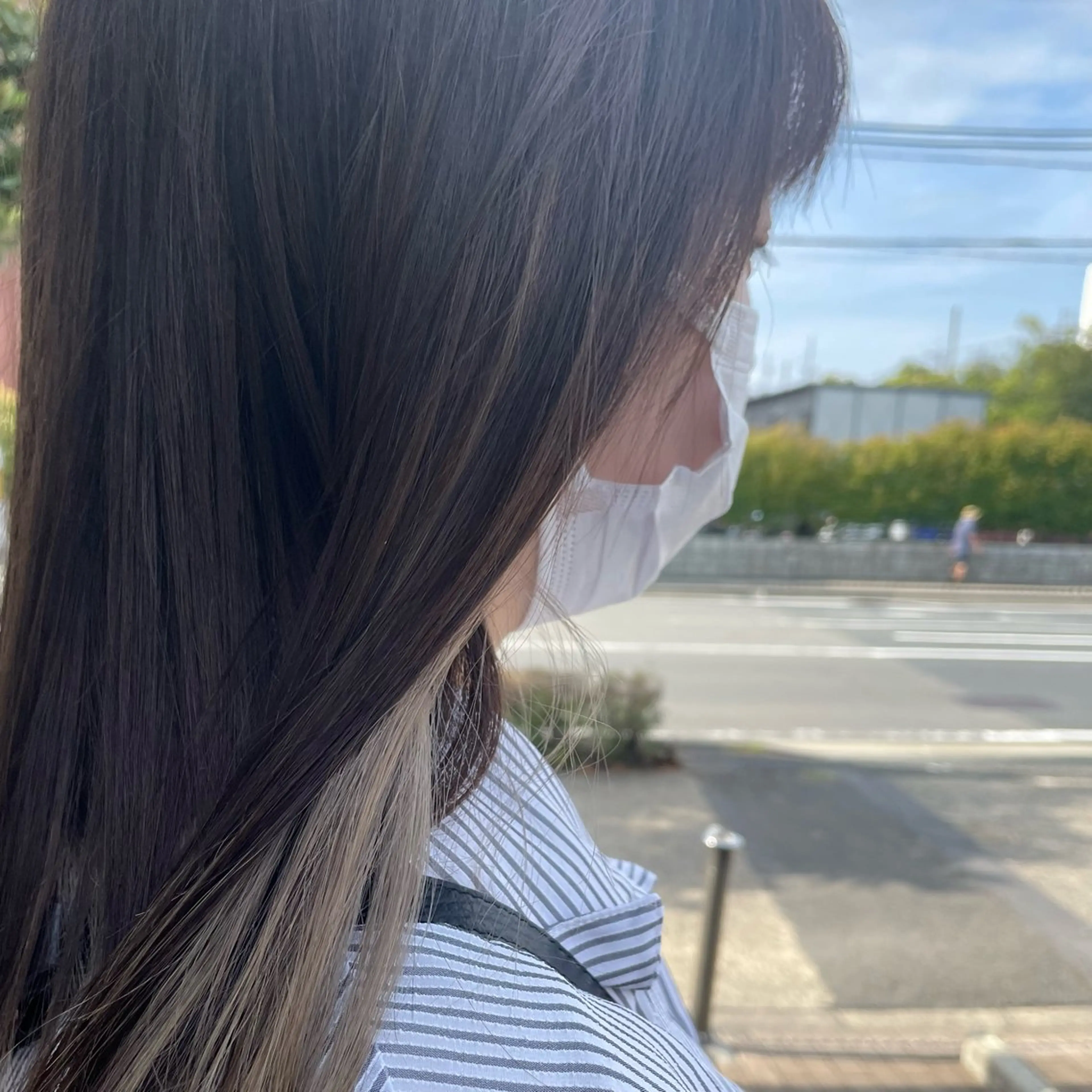 セミロング カラー ベージュカラー インナーカラー Canon/ インナーカラー/小倉のヘアスタイル