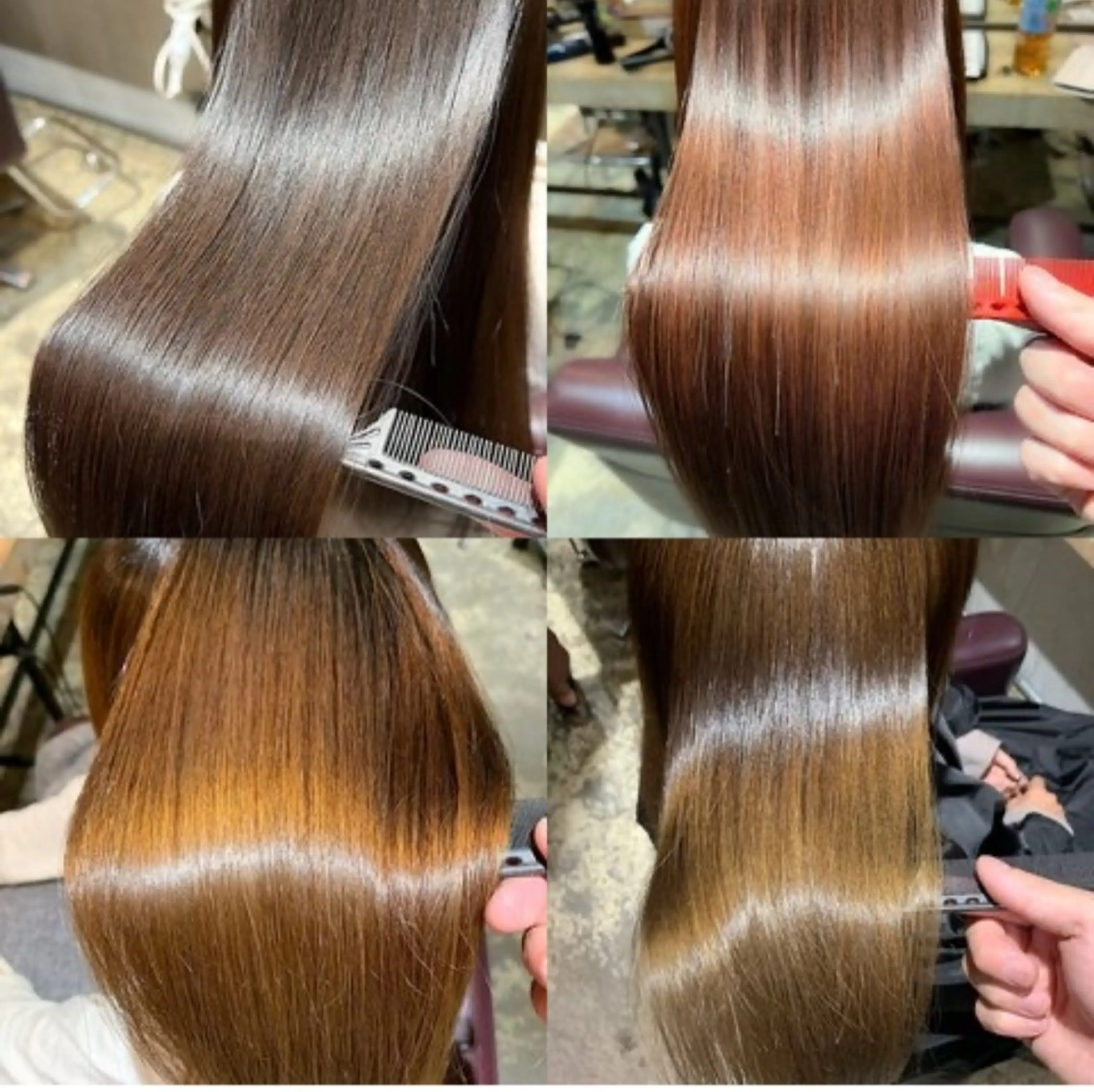 【ダメージを抑えながら艶髪に👩🏻✨】美髪縮毛矯正＋moc 4step treatment　¥17000の写真