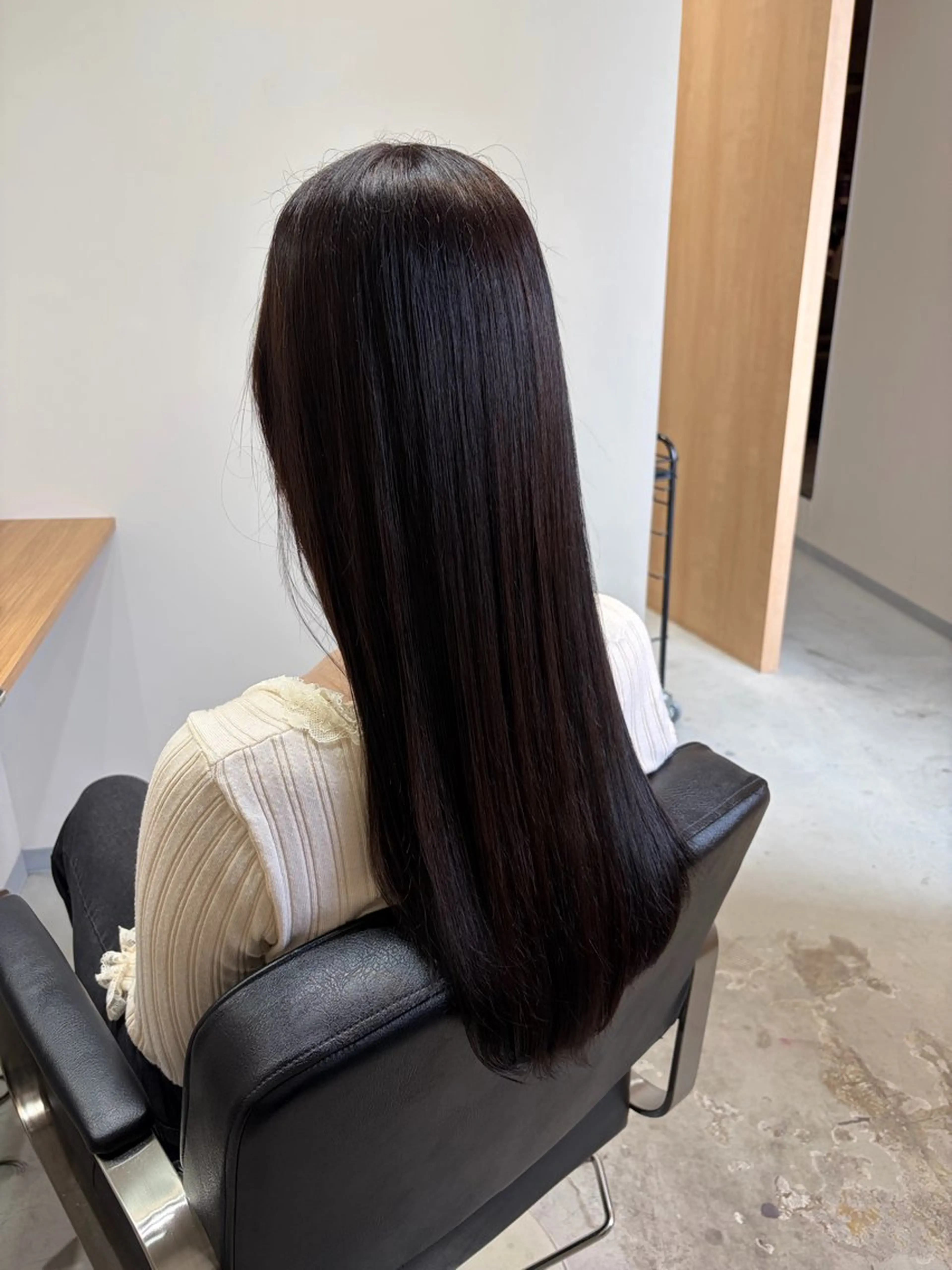ロング omaフクダ 縮毛矯正/艶髪カラーのヘアスタイル
