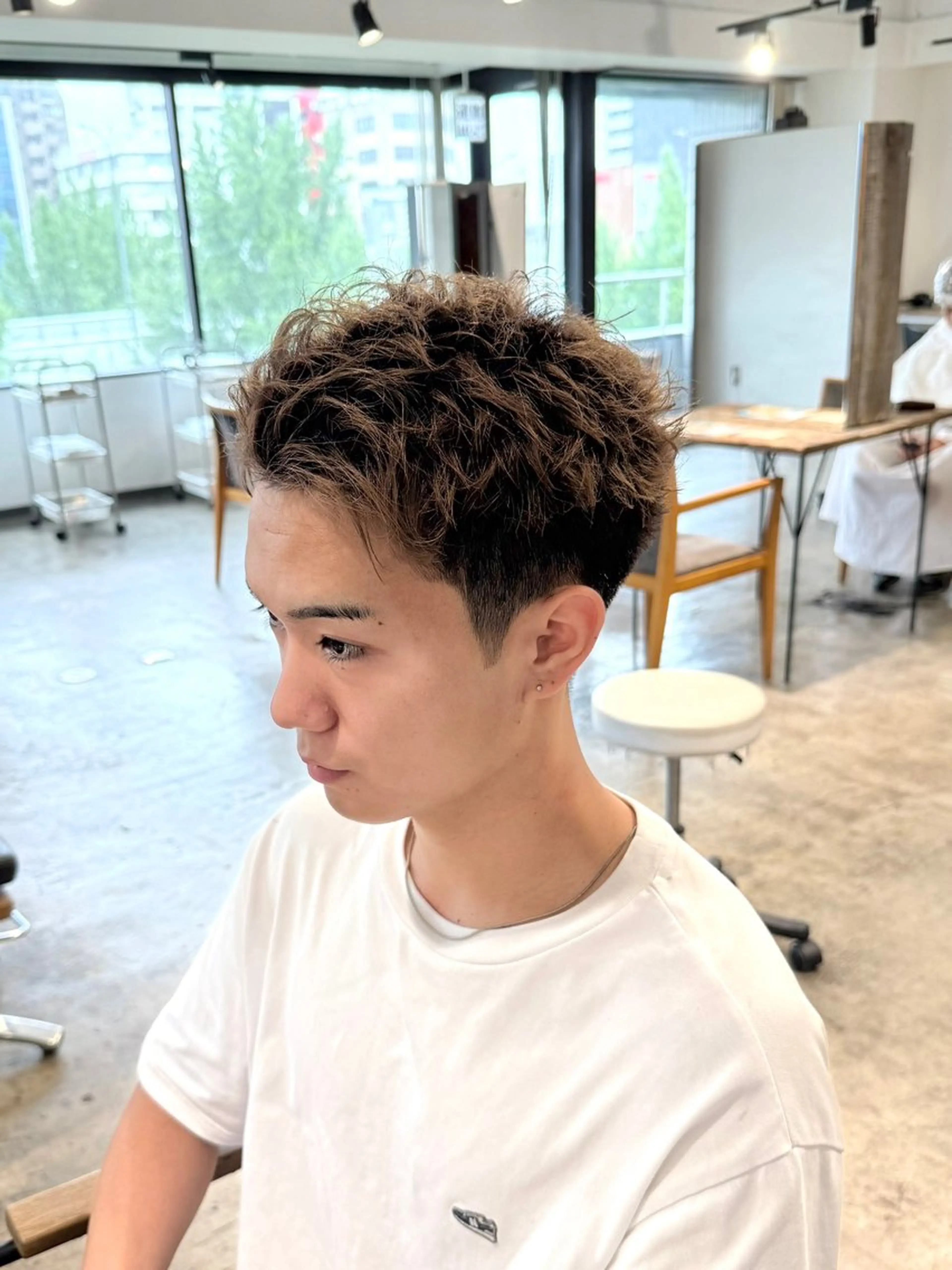 メンズ フェードカット メンズパーマ カット ヘアカラー パーマ トリートメント 骨格補正施術/メンズ 専門美容師/YUYAのヘアスタイル