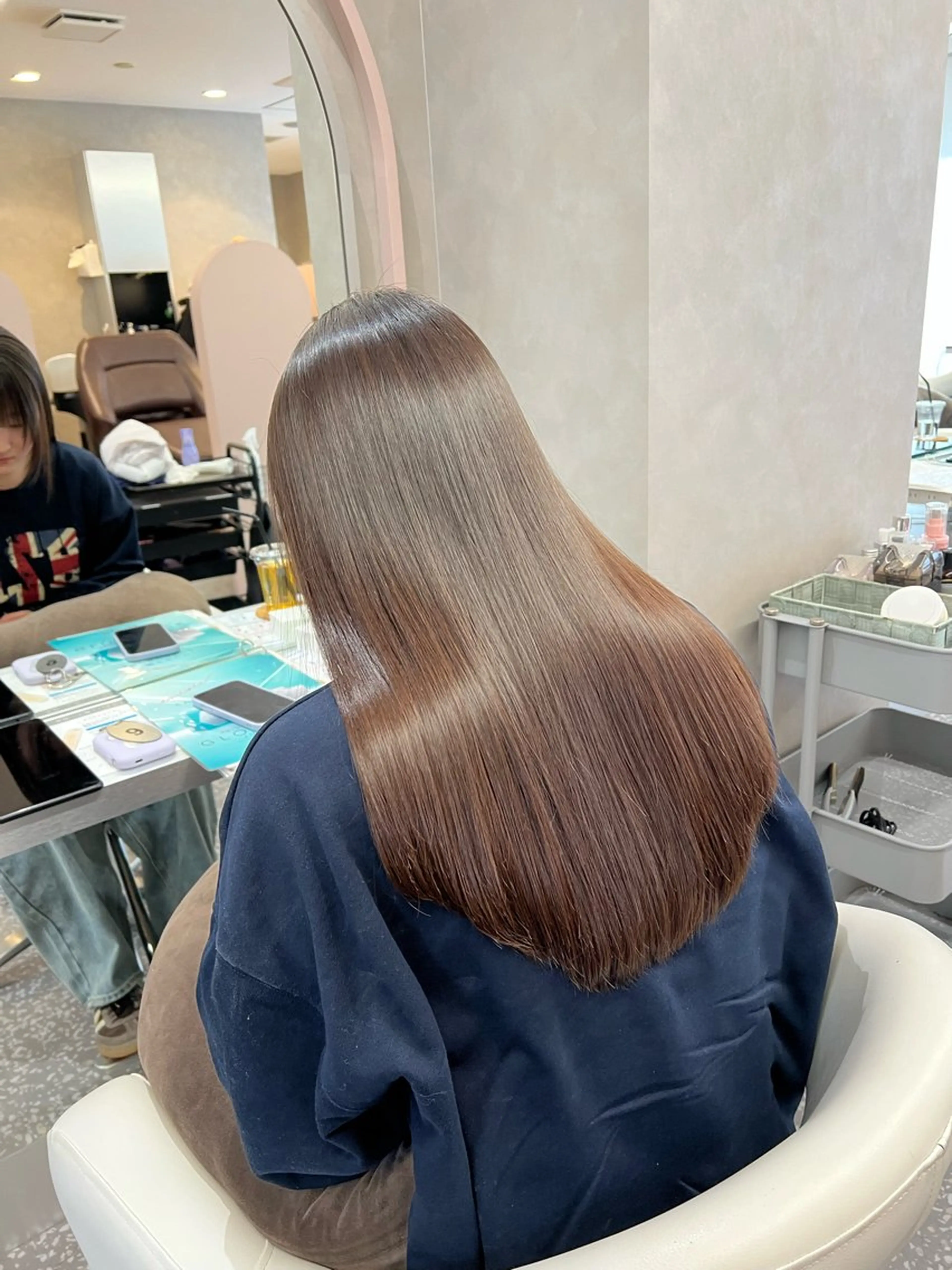 ロング カラー カット 縮毛矯正 Naru┆川西能勢口 ┆髪質改善のヘアスタイル