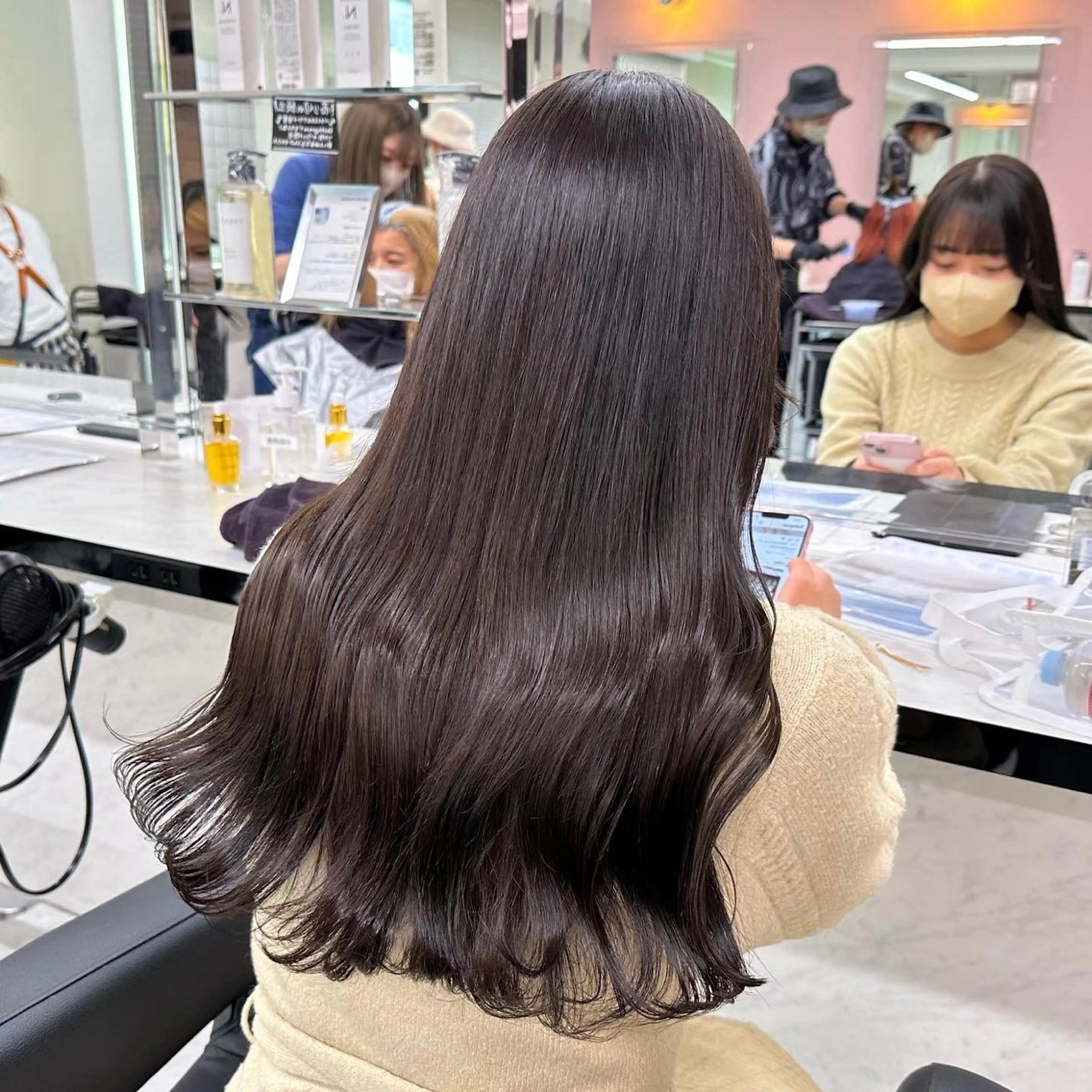 カラー ヘアカラー 愛され暖色♥️モテ 艶髪♥️りなのヘアスタイル