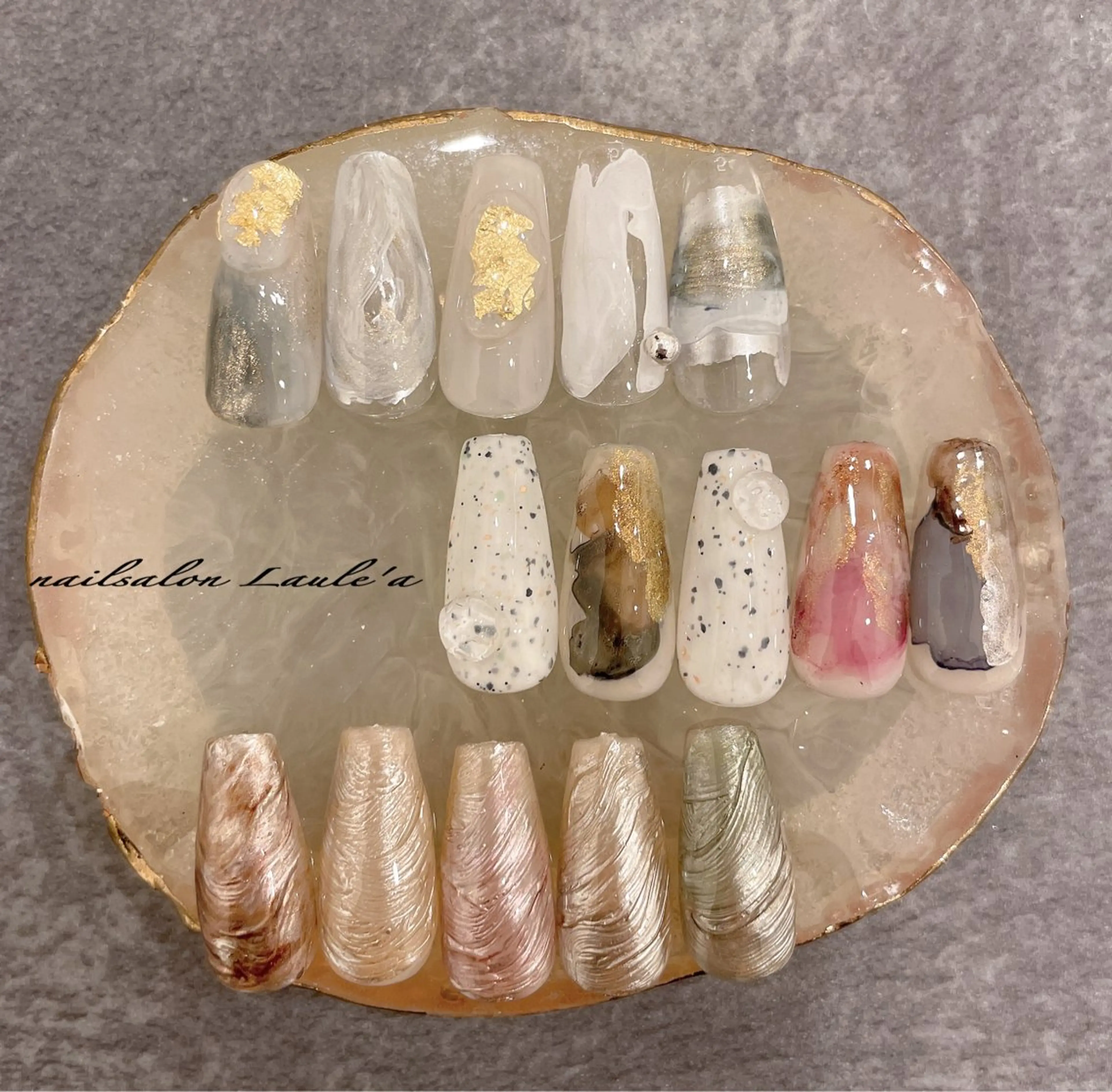 ネイル アートネイル フットネイル nailsalon Laule'aのネイルデザイン