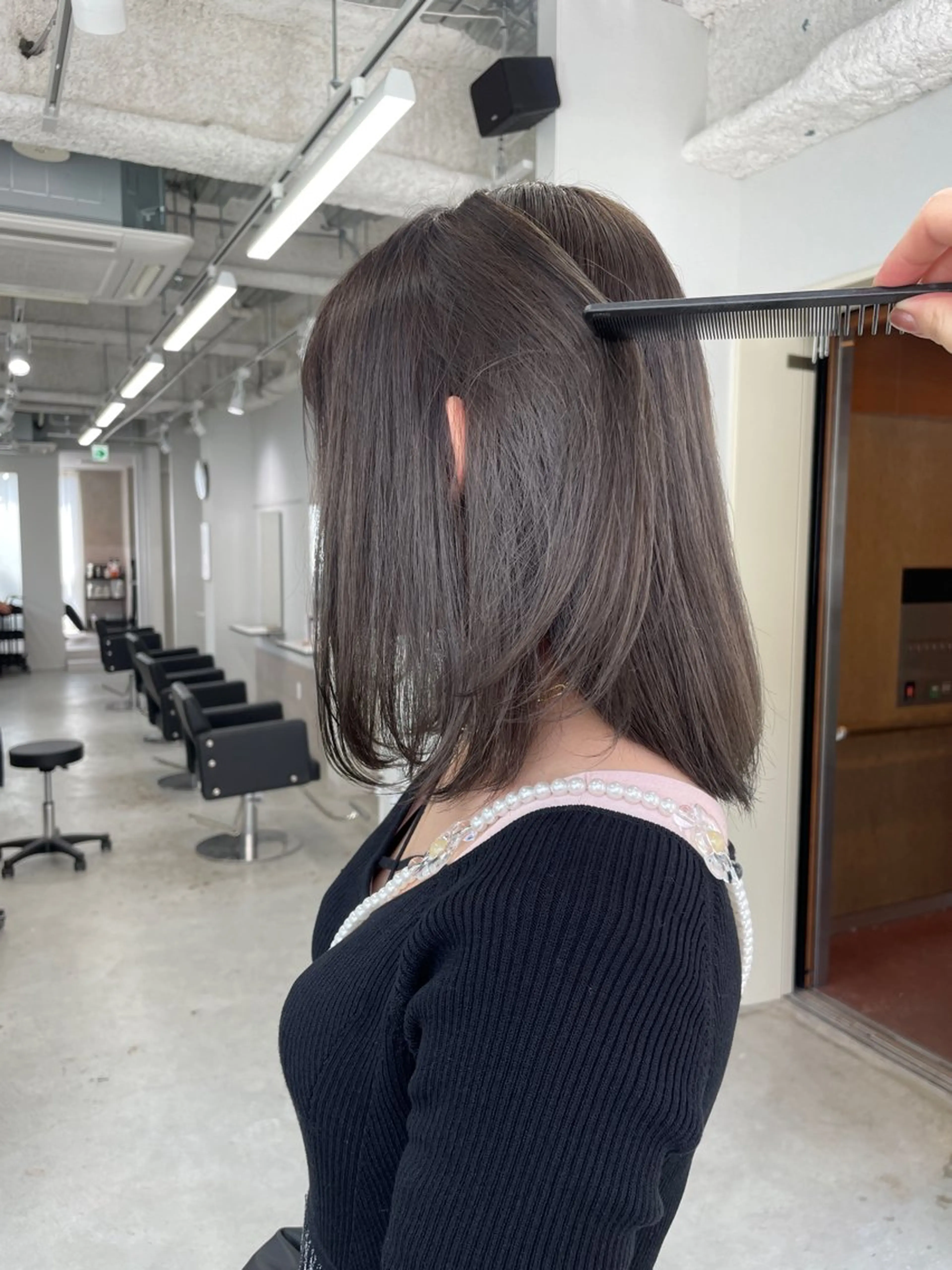 ミディアム ピンクブラウン カット ヘアカラー ブリーチなし透明感 🪄aoi🤎のヘアスタイル