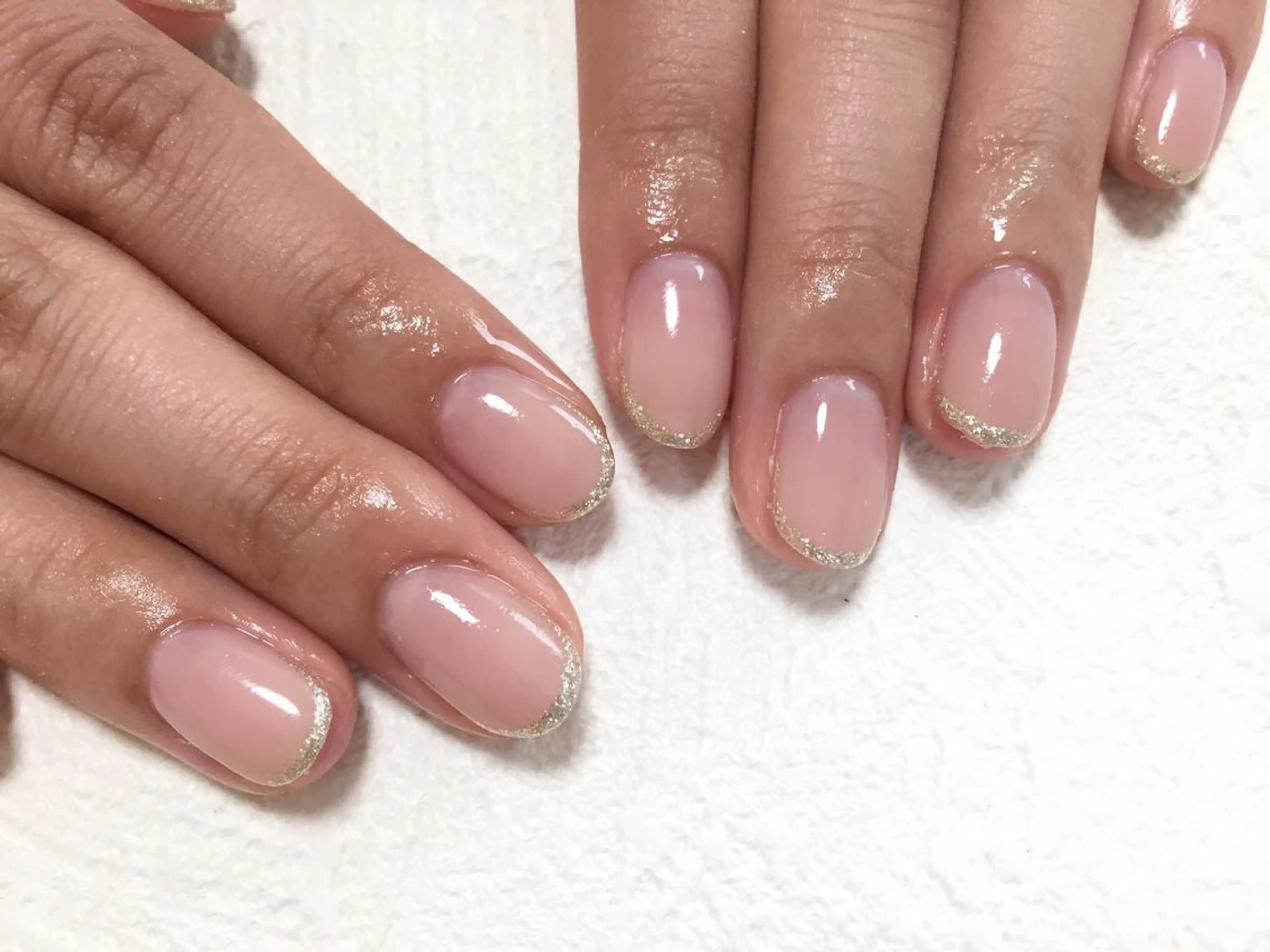 ネイル グラデーション ラメ(グリッター) Nail Room Laughyのネイルデザイン