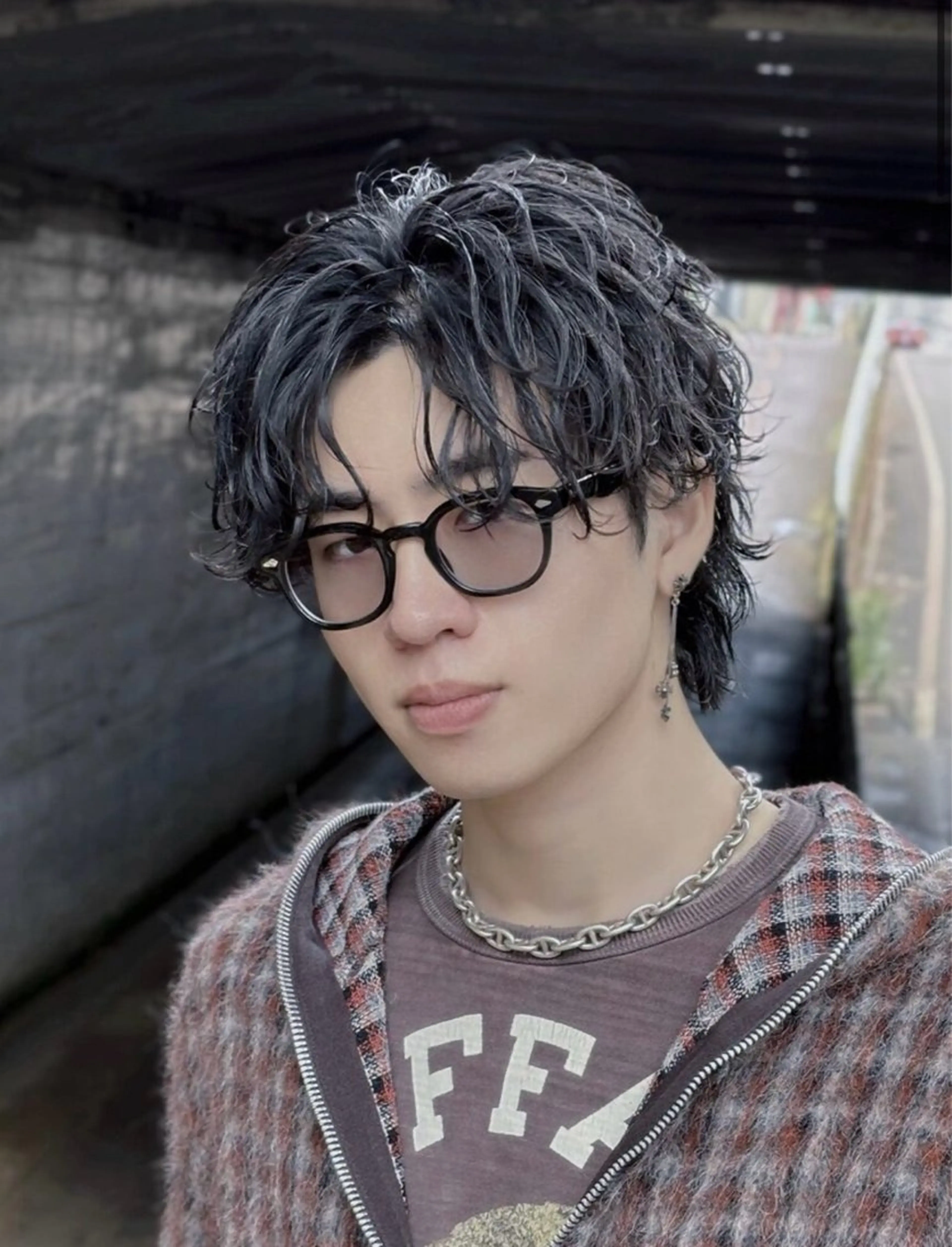 メンズ センターパート カット 🐑メンズパーマ🐑 秋山深【メンズ限定】のヘアスタイル