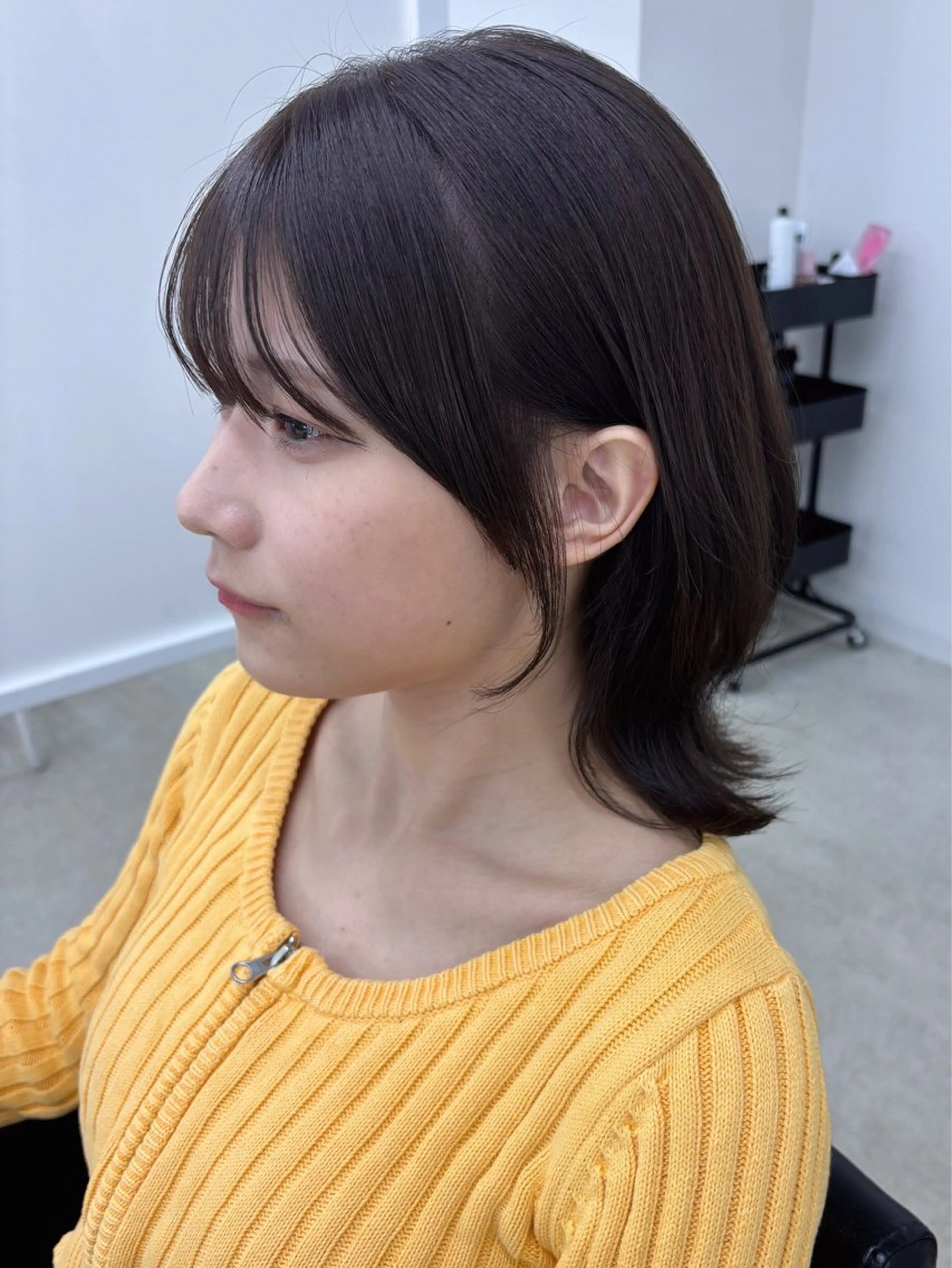 ミディアム カラー カット ヘアカラー 冨木 雄斗のヘアスタイル