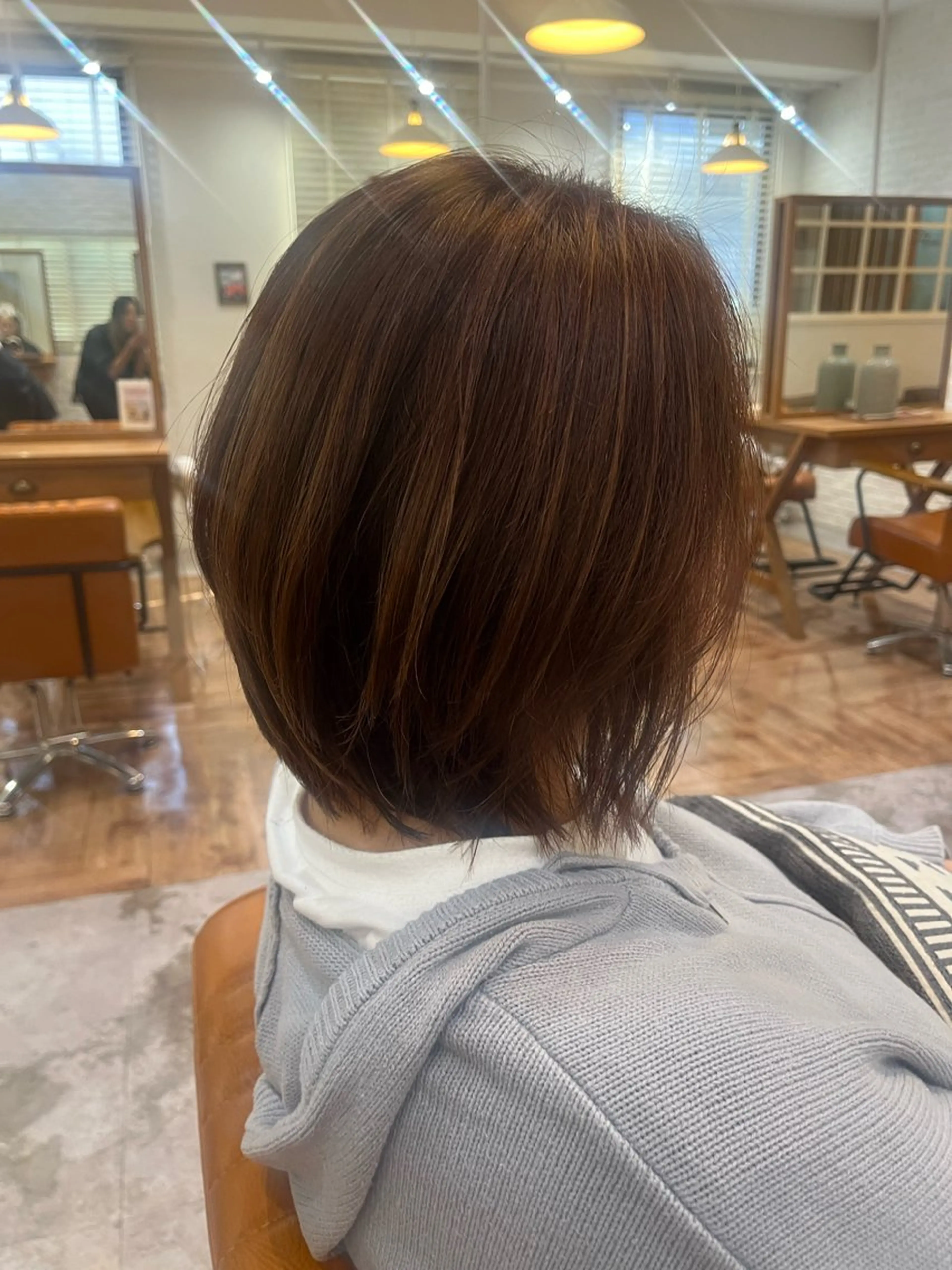 ミディアム ヘアカラー 松下 倫子のヘアスタイル