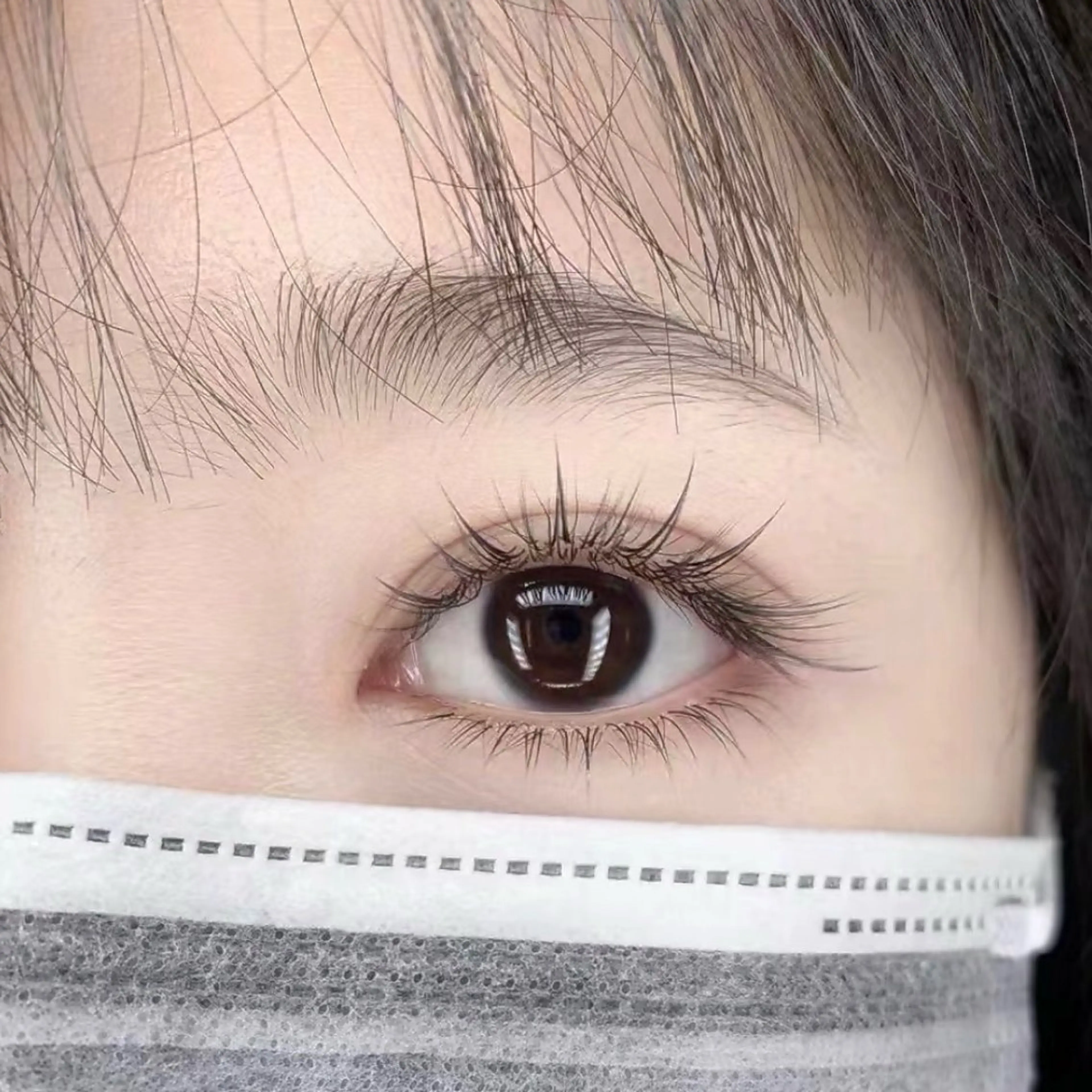 マツエク・マツパ 束感まつ毛 カラーマツエク フラットラッシュ パリジェンヌラッシュリフト まつげパーマ ミユ 横浜のマツエク・マツパデザイン