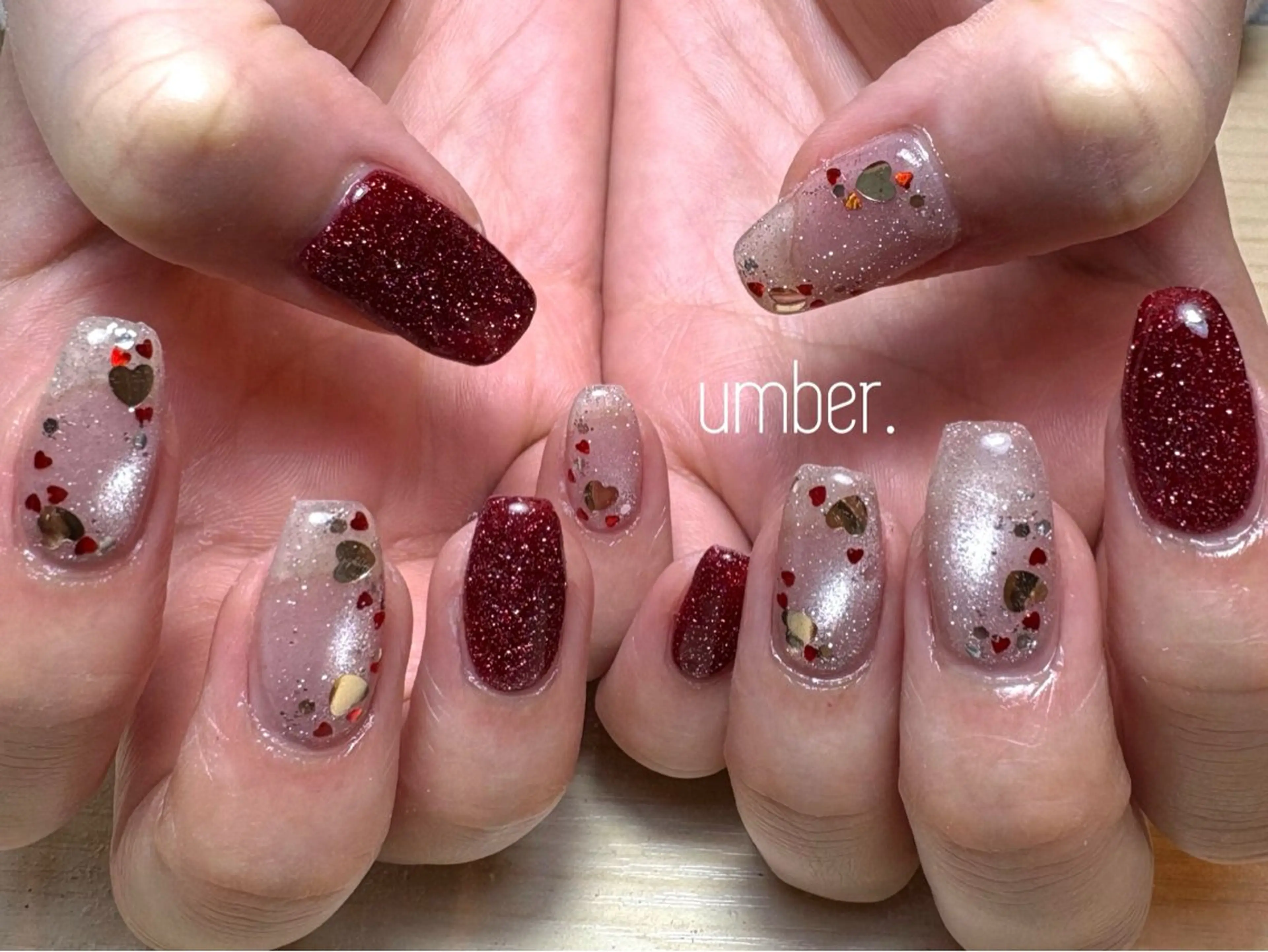 ネイル ハンドネイル umber 三茶1分のネイルデザイン