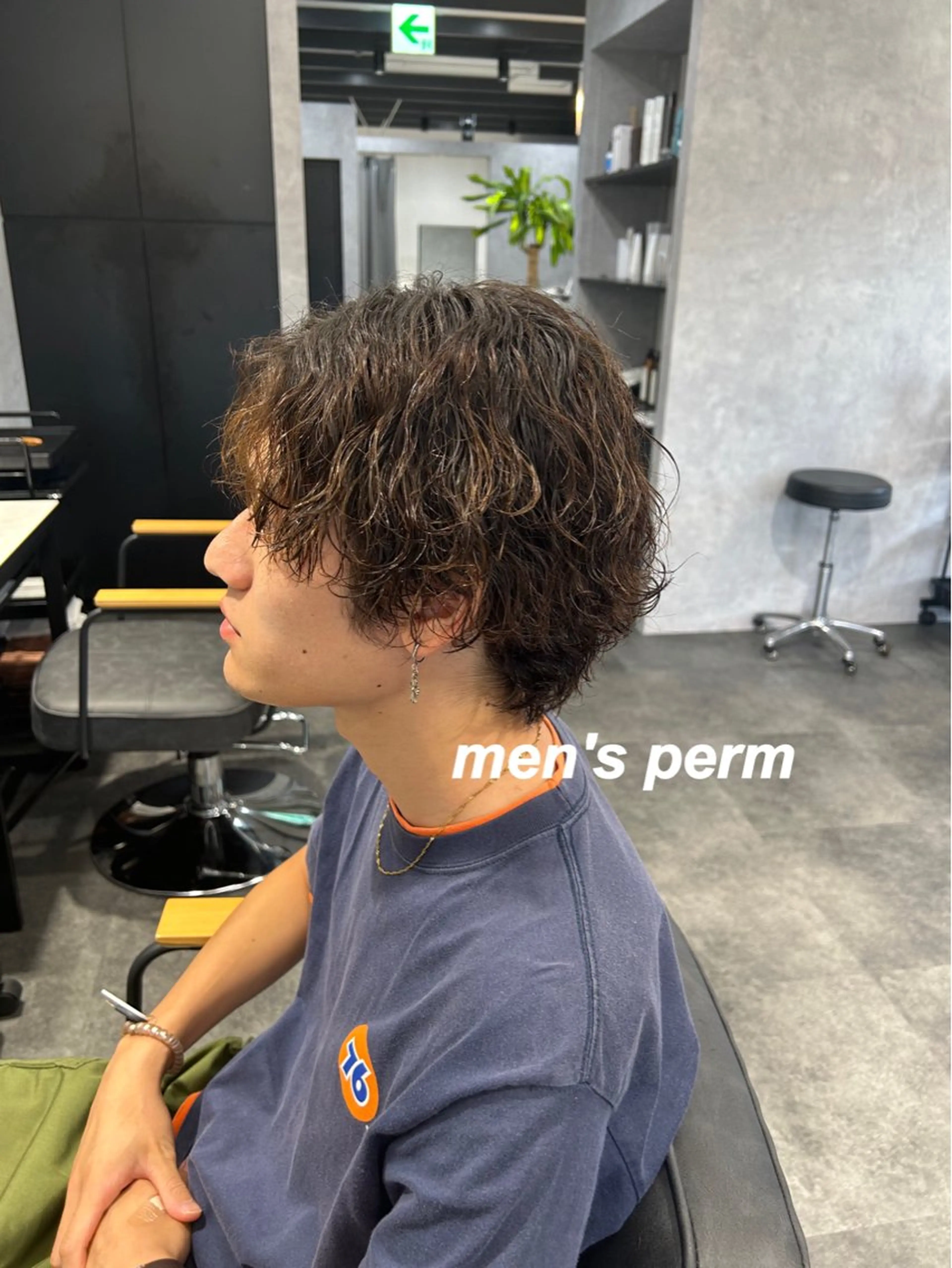 パーマ メンズ 波巻きパーマ プルエクステ/インナ ーカラー🦊はるなのヘアスタイル