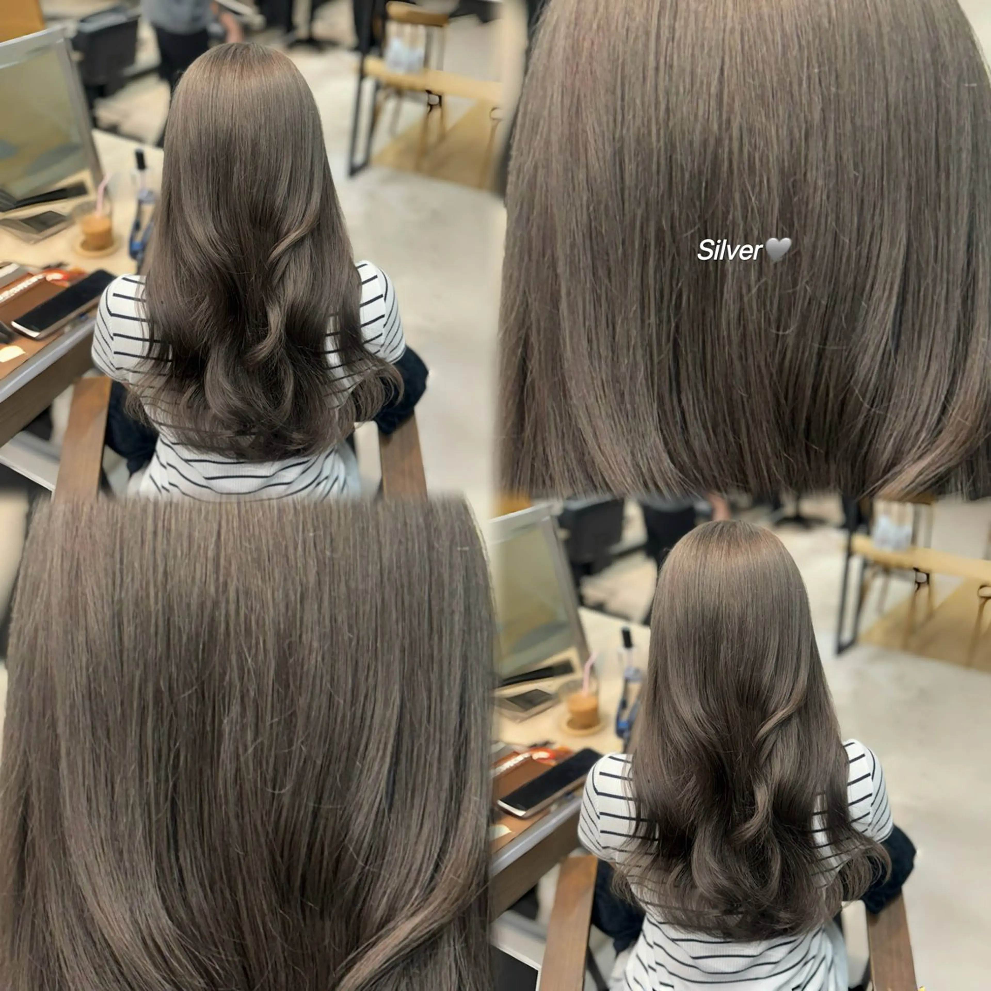 ロング カラー ブリーチ ヘアカラー ハイトーン/艶カラー /ケアブリーチ/香音のヘアスタイル