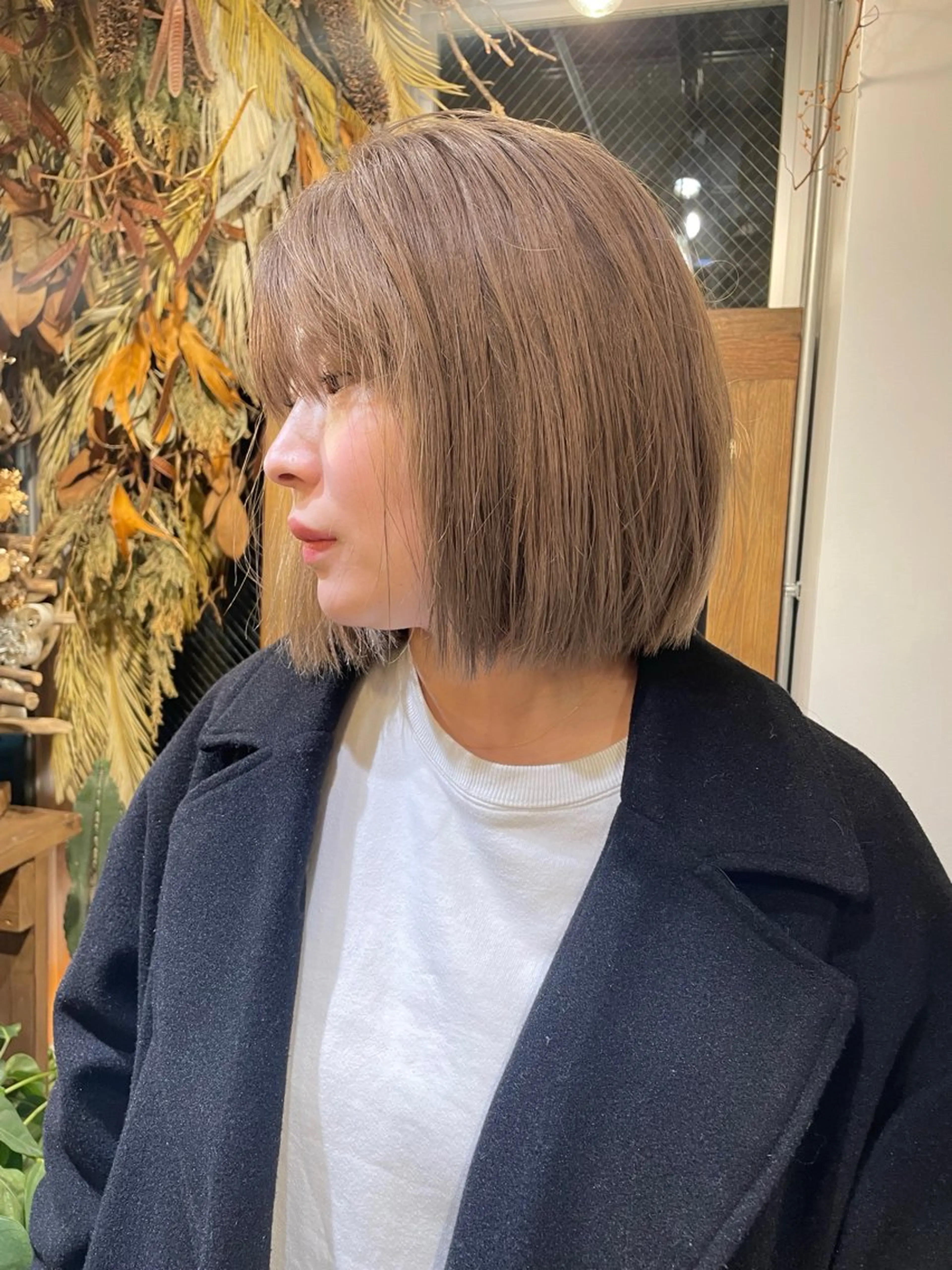 ミディアム カラー カット ヘアカラー トリートメント 狩野 羅夢のヘアスタイル