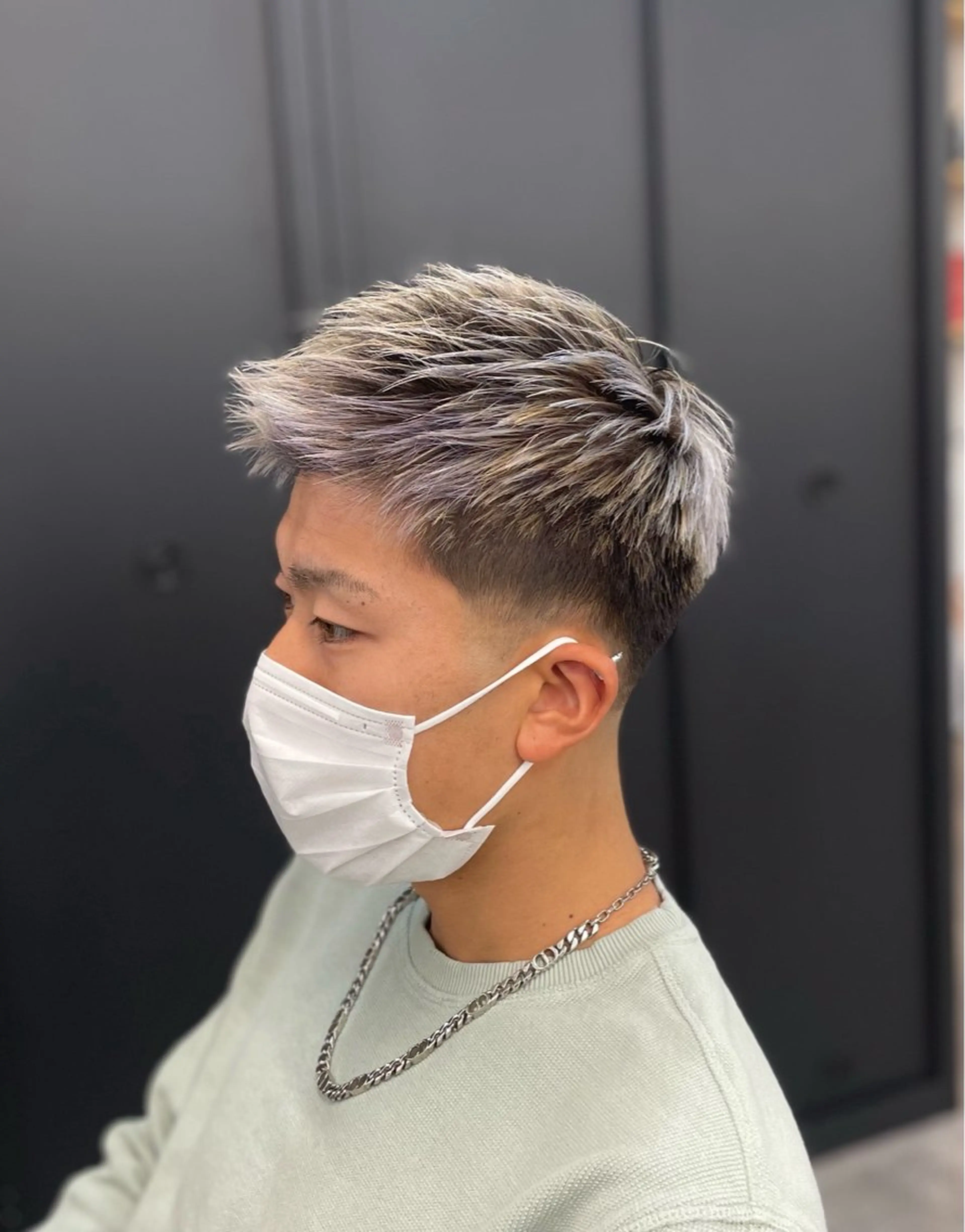 ショート カラー メンズ メンズブリーチ モヒカン ブリーチ TETISS所属・💈メンズハイライト 南谷💈のヘアスタイル