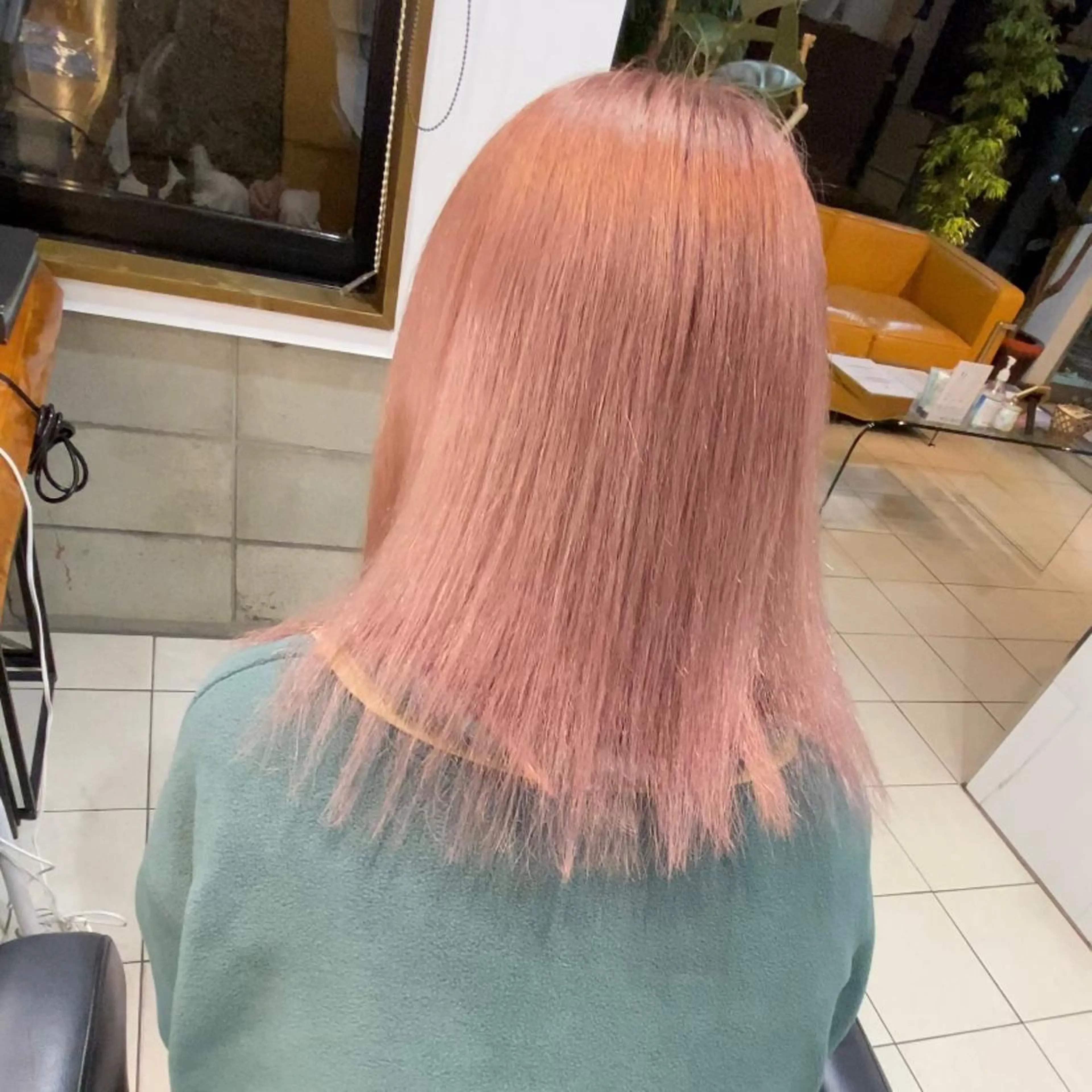 ミディアム カラー 山田勇真 ボブ/縮毛矯正/金山のヘアスタイル