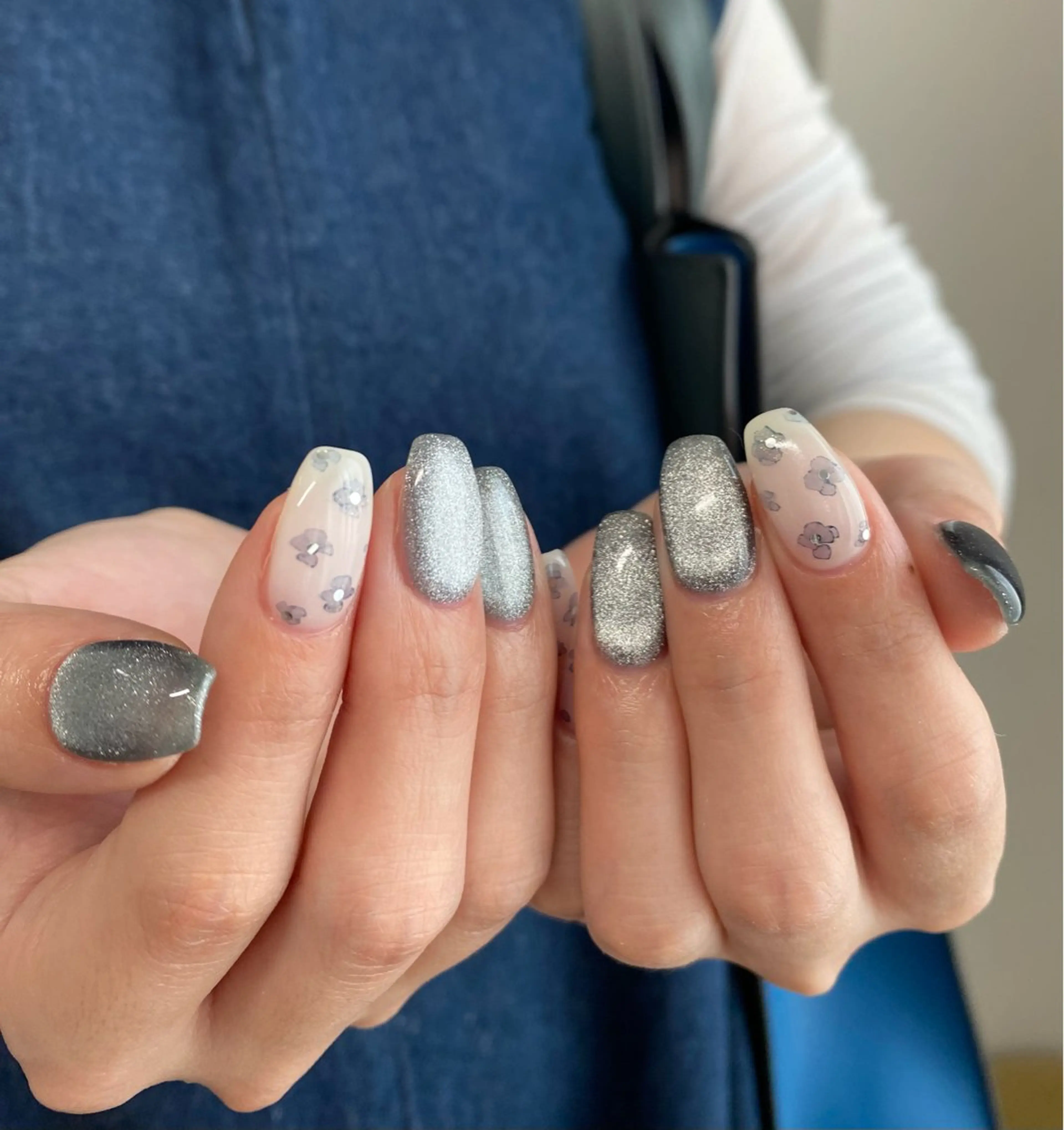 【オフあり】持ち込みデザイン☘️*˚♬*゚カラー3色まで選べる໒꒱· ゚時間内やり放題メニュー✩⡱マグネットもokの写真