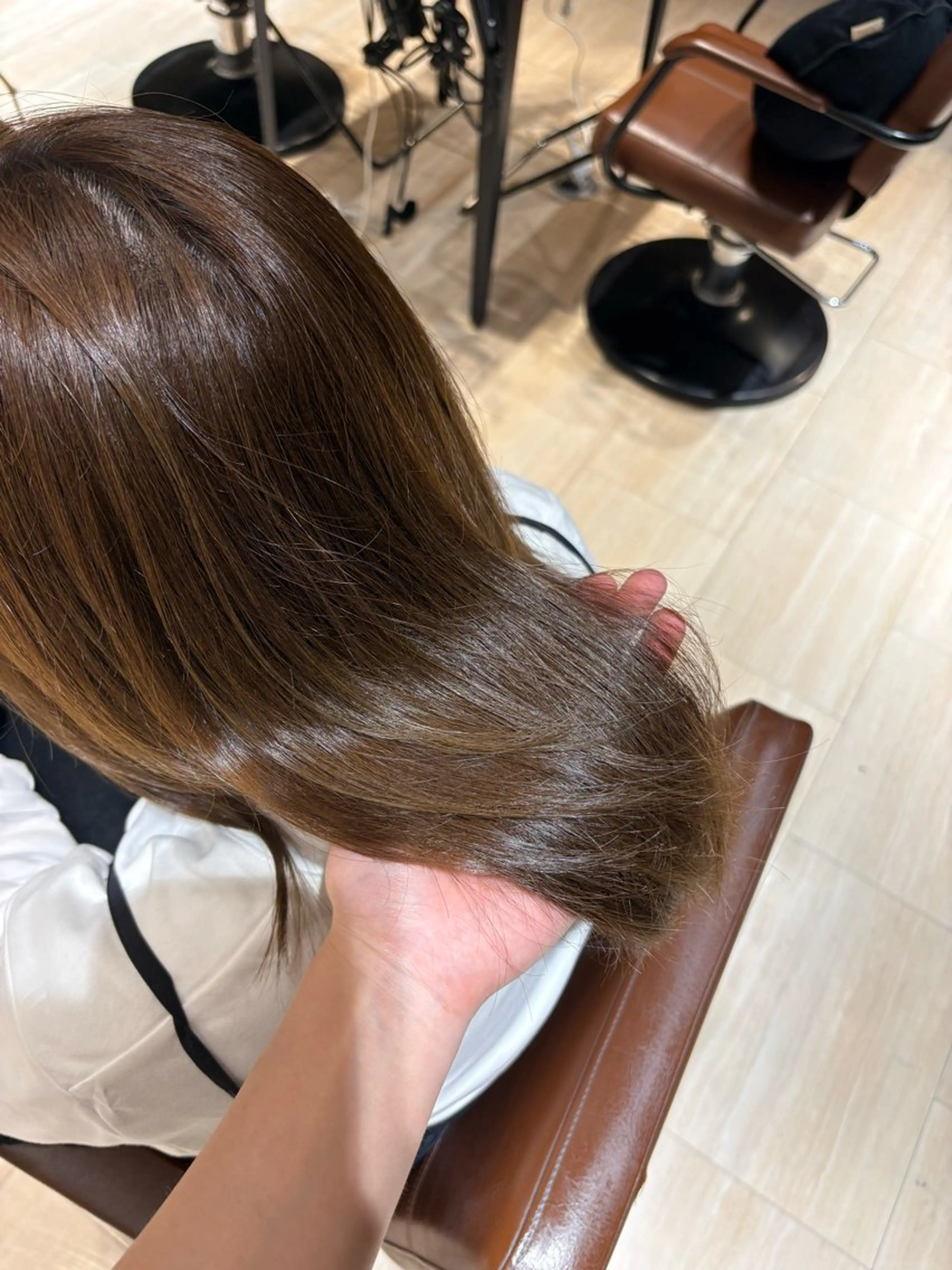ミディアム ヘアカラー 村山 美姫のヘアスタイル
